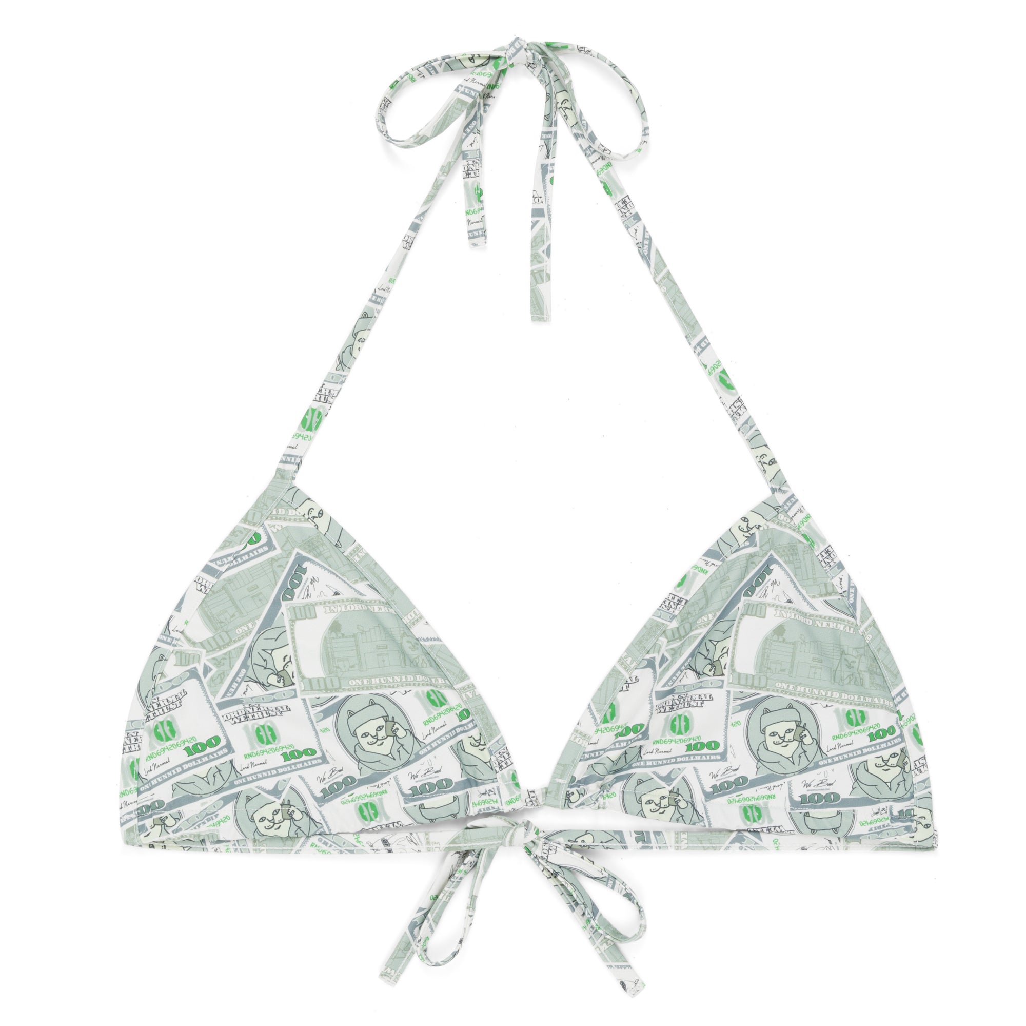 RIPNDIP Moneybag 2pc Bikini Set (Olive)