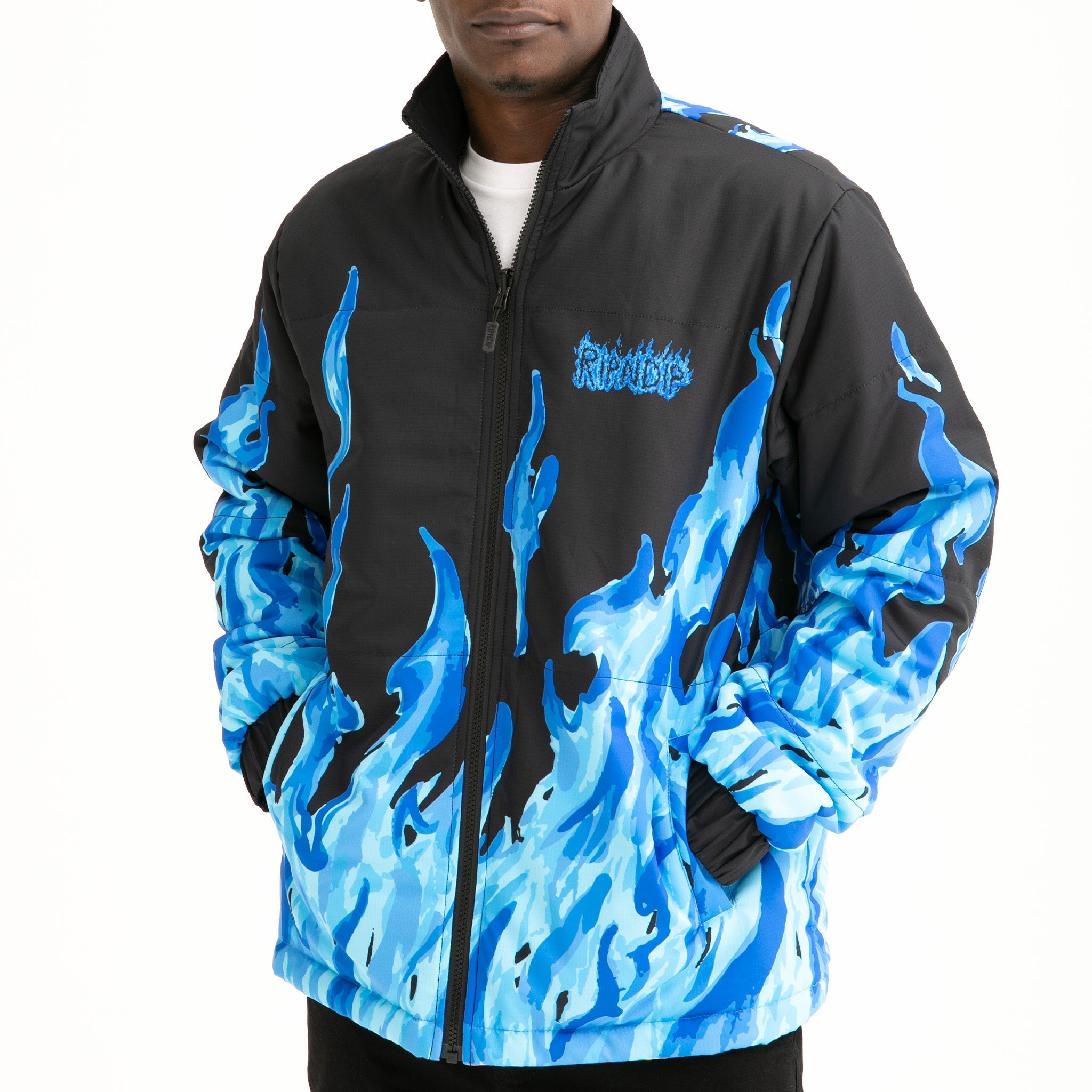 Heaven And Heck Reversible Puffer Jacket (Black)