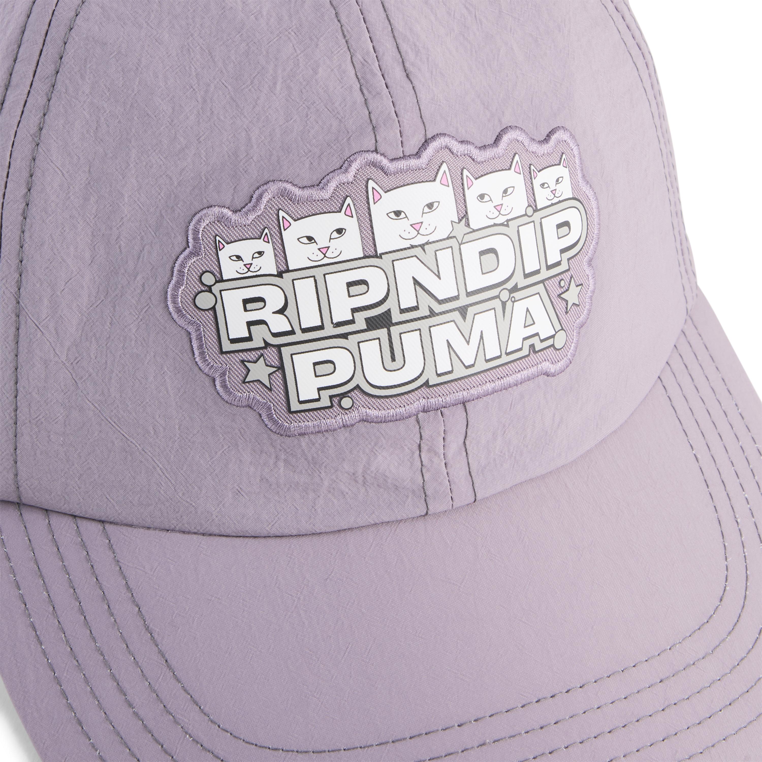 RIPNDIP PUMA x RIPNDIP Dad Cap (Plum Jam)