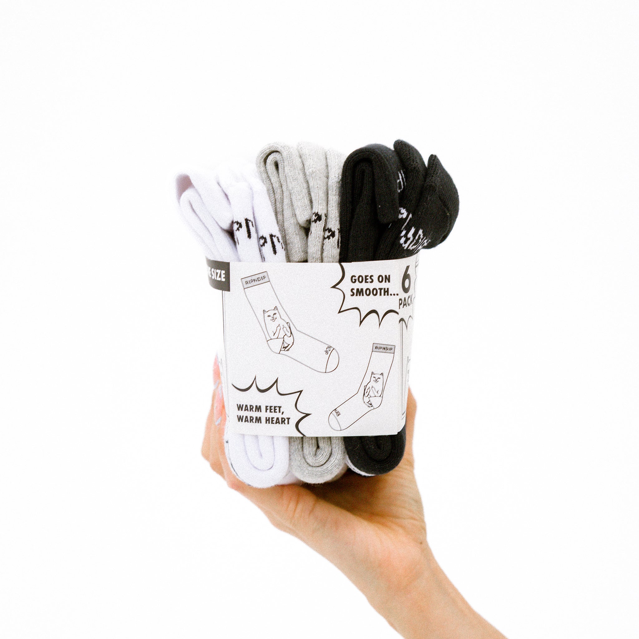 Lord Nermal Socks 6 Pack (Multi)