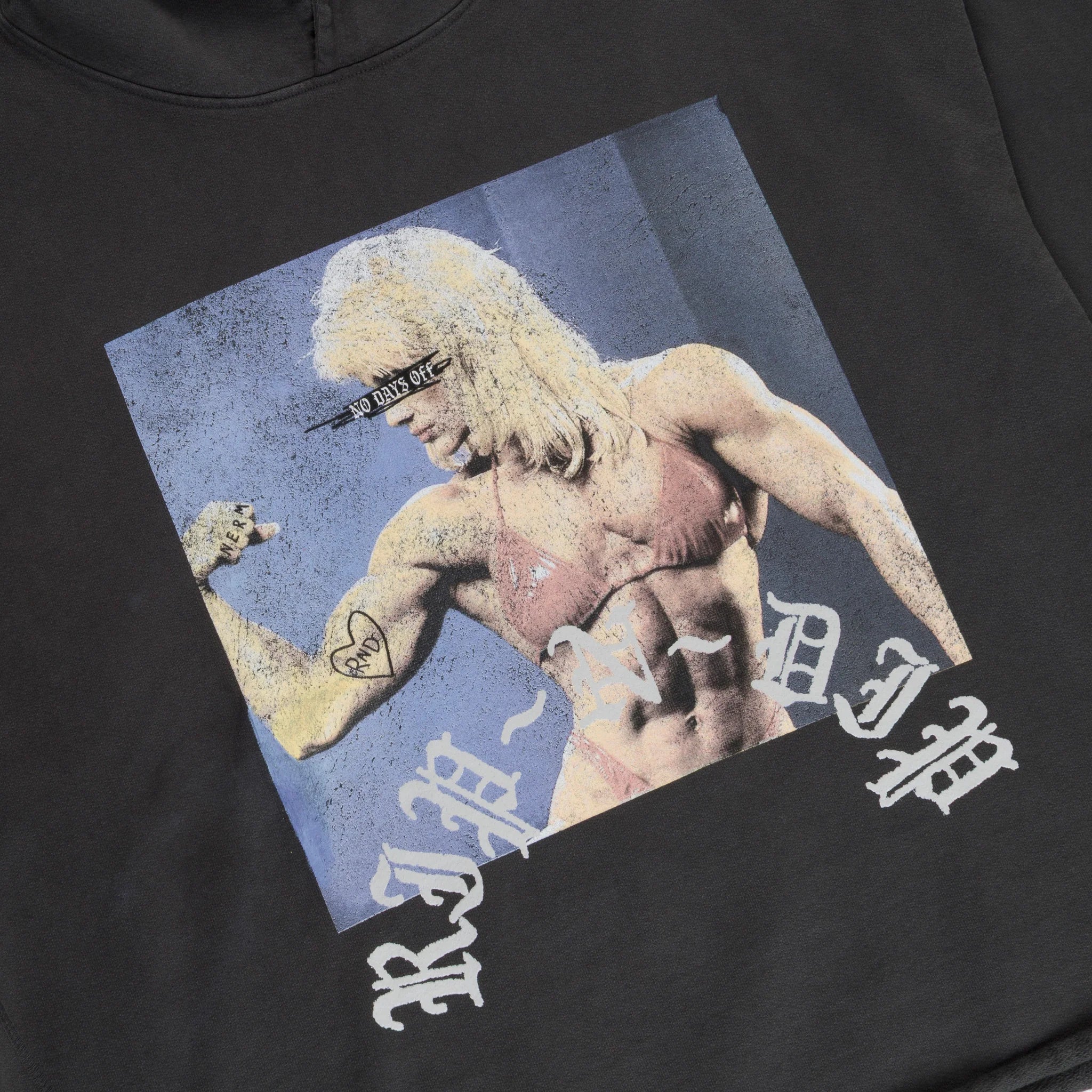 Protein Boxy Cropped 500GSM Hoodie (Gunmetal)