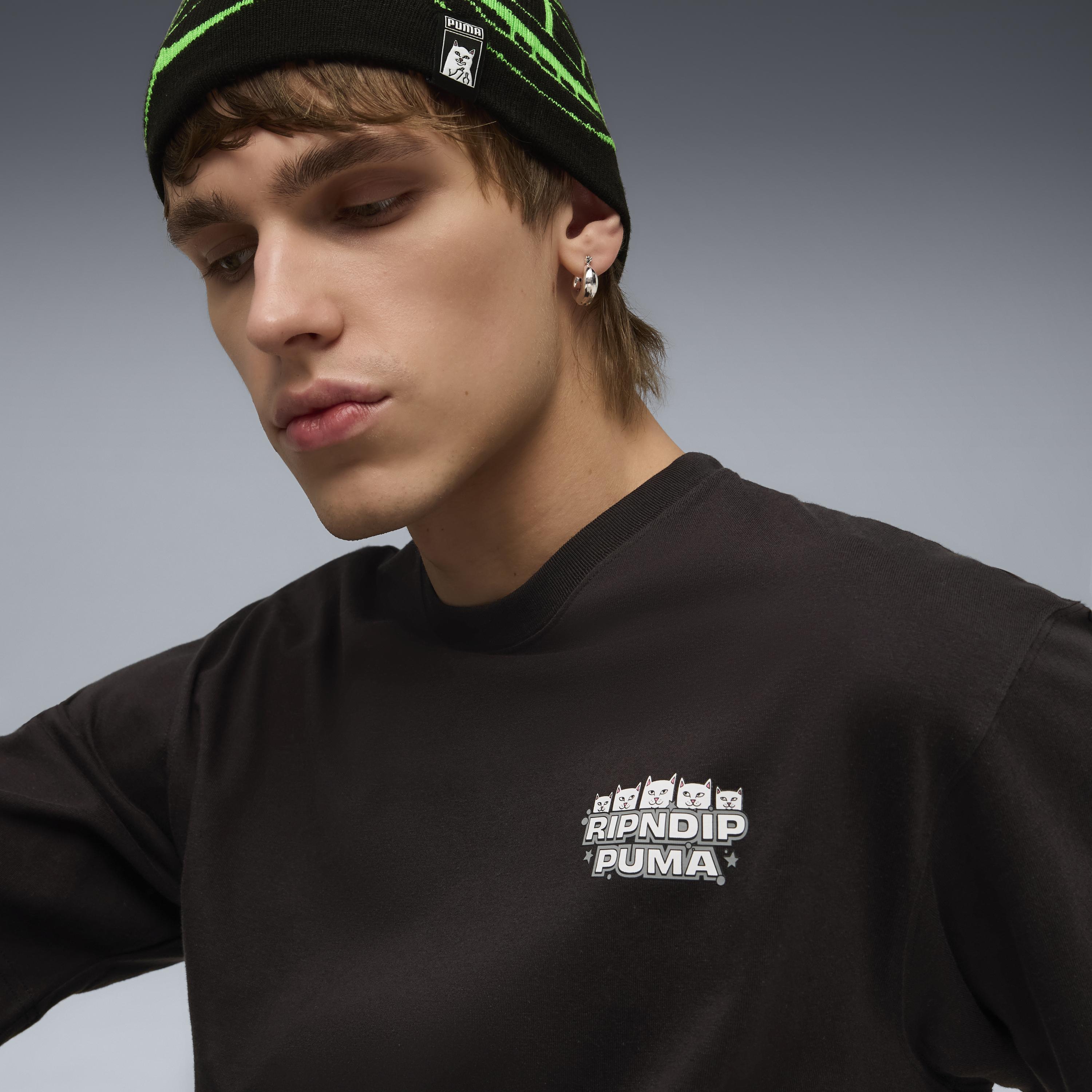 RIPNDIP PUMA X RIPNDIP Boxy Graphic Tee (Puma Black)