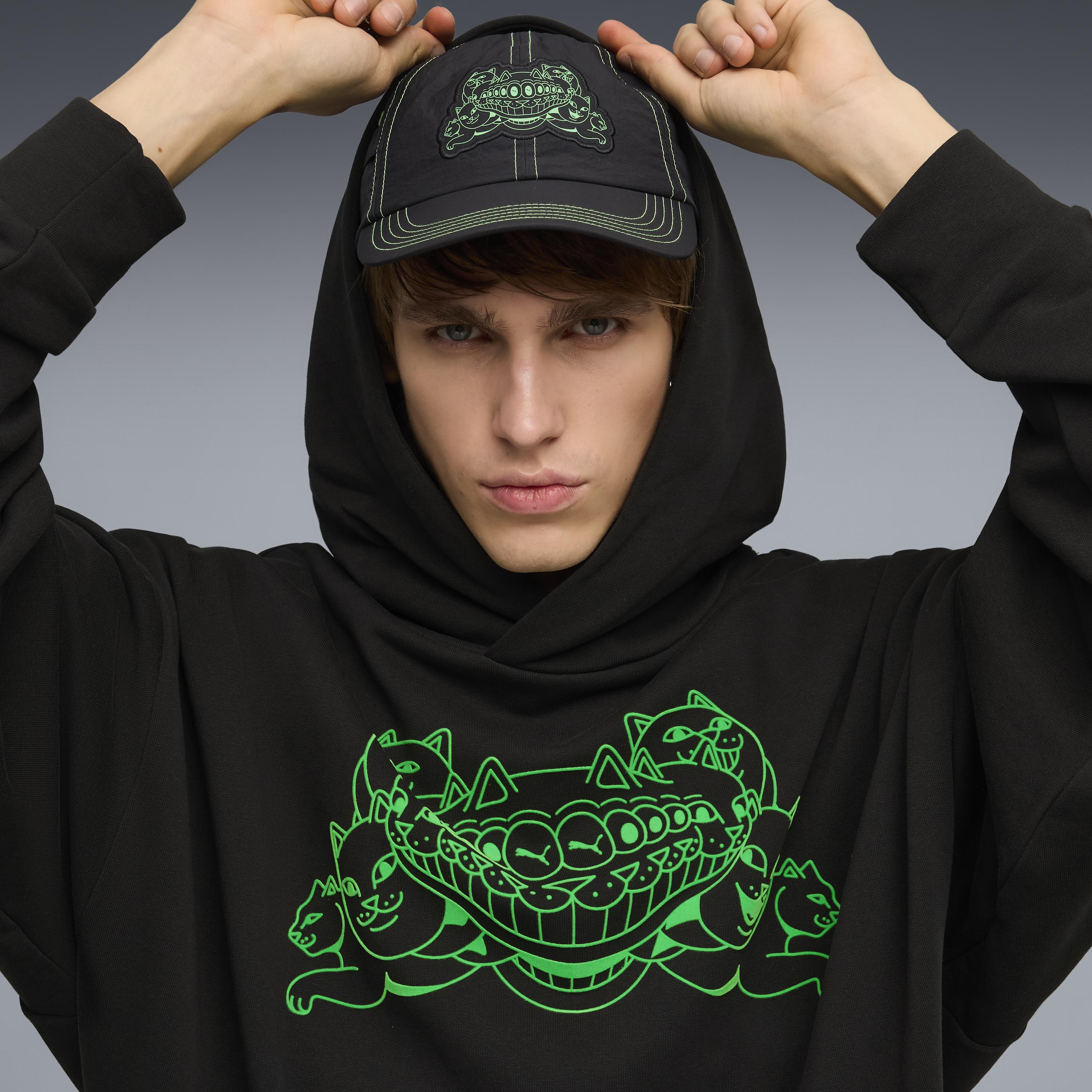 RIPNDIP PUMA X RIPNDIP Boxy Graphic Hoodie (Puma Black)
