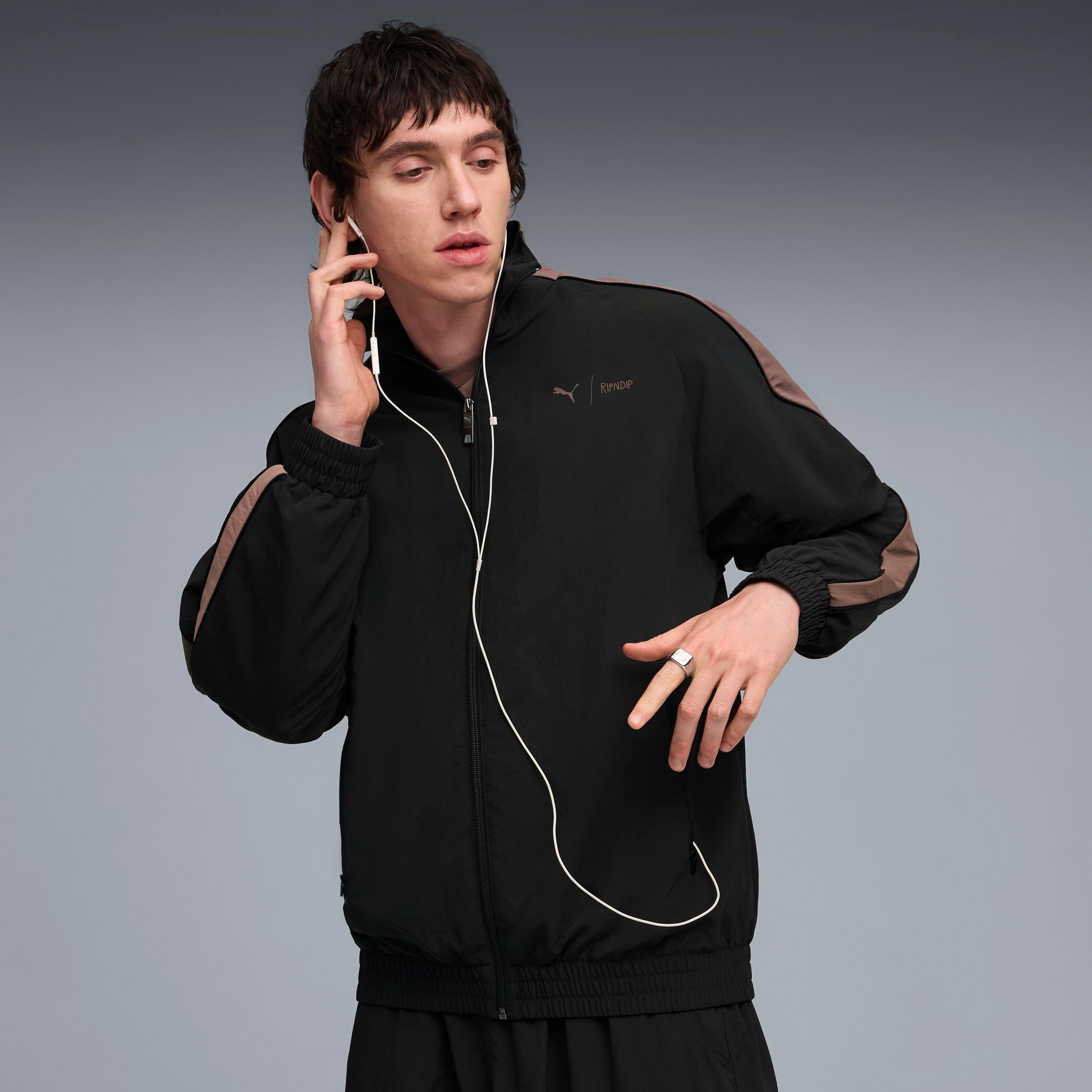 RIPNDIP PUMA X RIPNDIP T7 Oversized Track Jacket (Puma Black)
