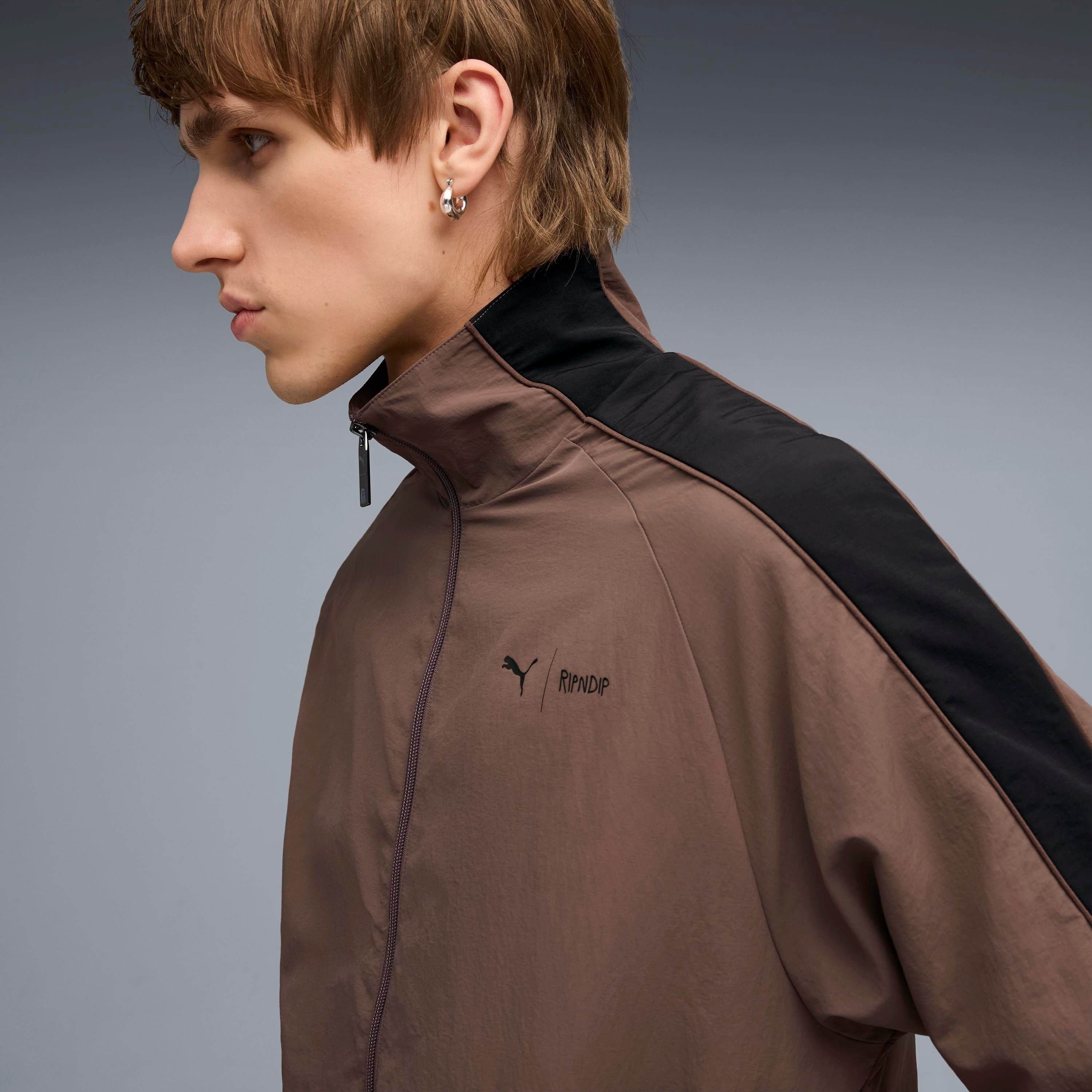 RIPNDIP PUMA X RIPNDIP T7 Oversized Track Jacket (Flat Bronze)