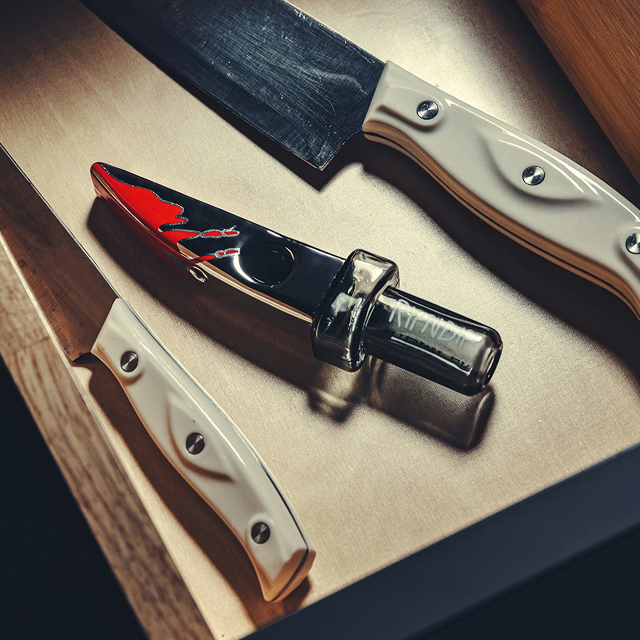 Hemper Killer Nermal Knife Hand Pipe (Clear)