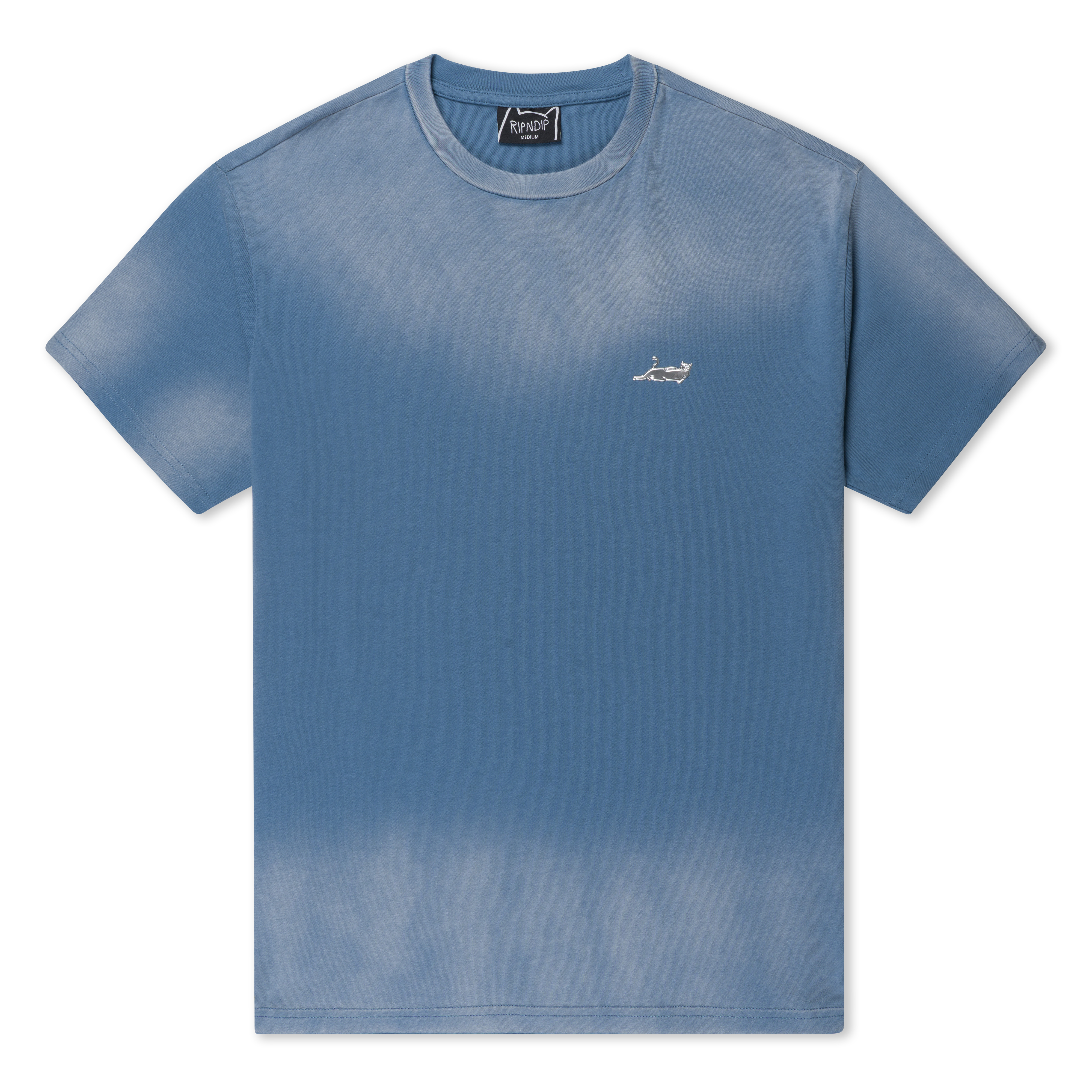 RIPNDIP Castanza Short Sleeve Tee (Light Blue Faded Wash)
