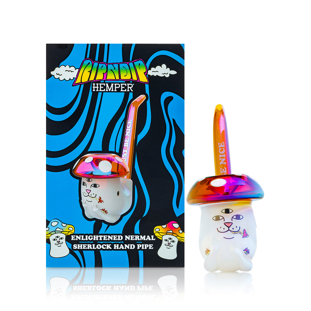 RIPNDIP Hemper Enlightened Nermal Sherlock Pipe (White)