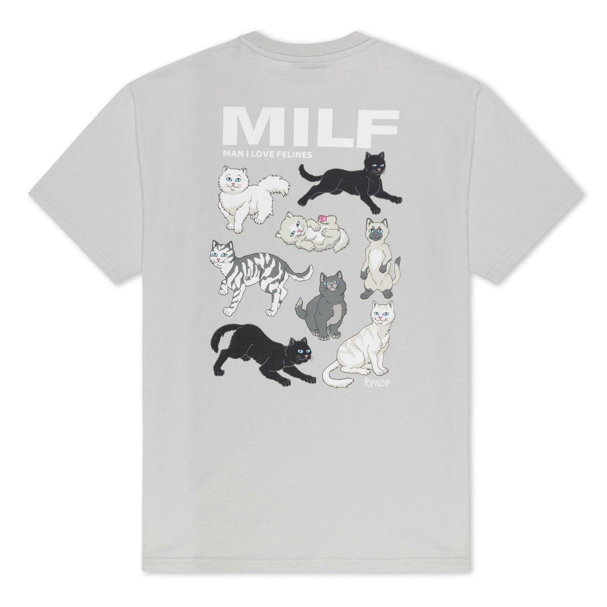 Man I Love Felines Tee (Grey)