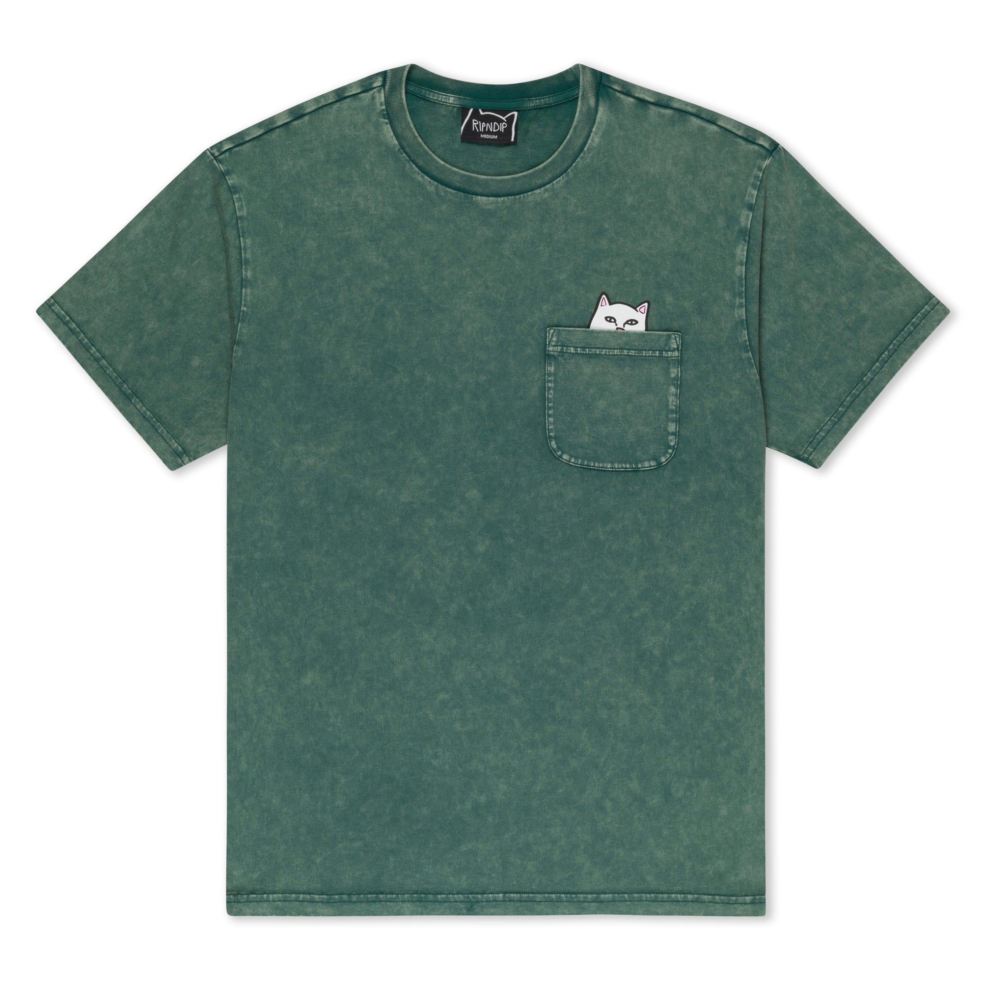 RIPNDIP Lord Nermal Pocket Tee (Hunter Mineral Wash)