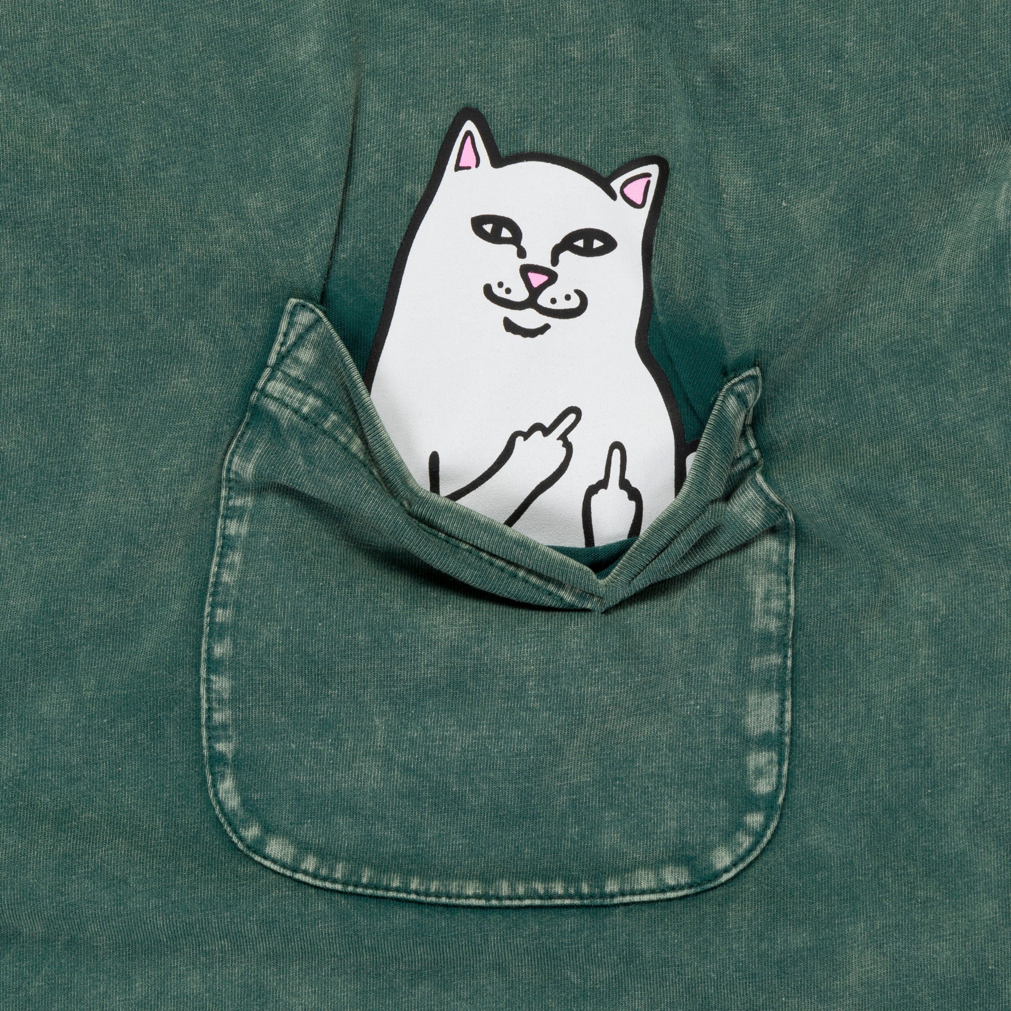 RIPNDIP Lord Nermal Pocket Tee (Hunter Mineral Wash)