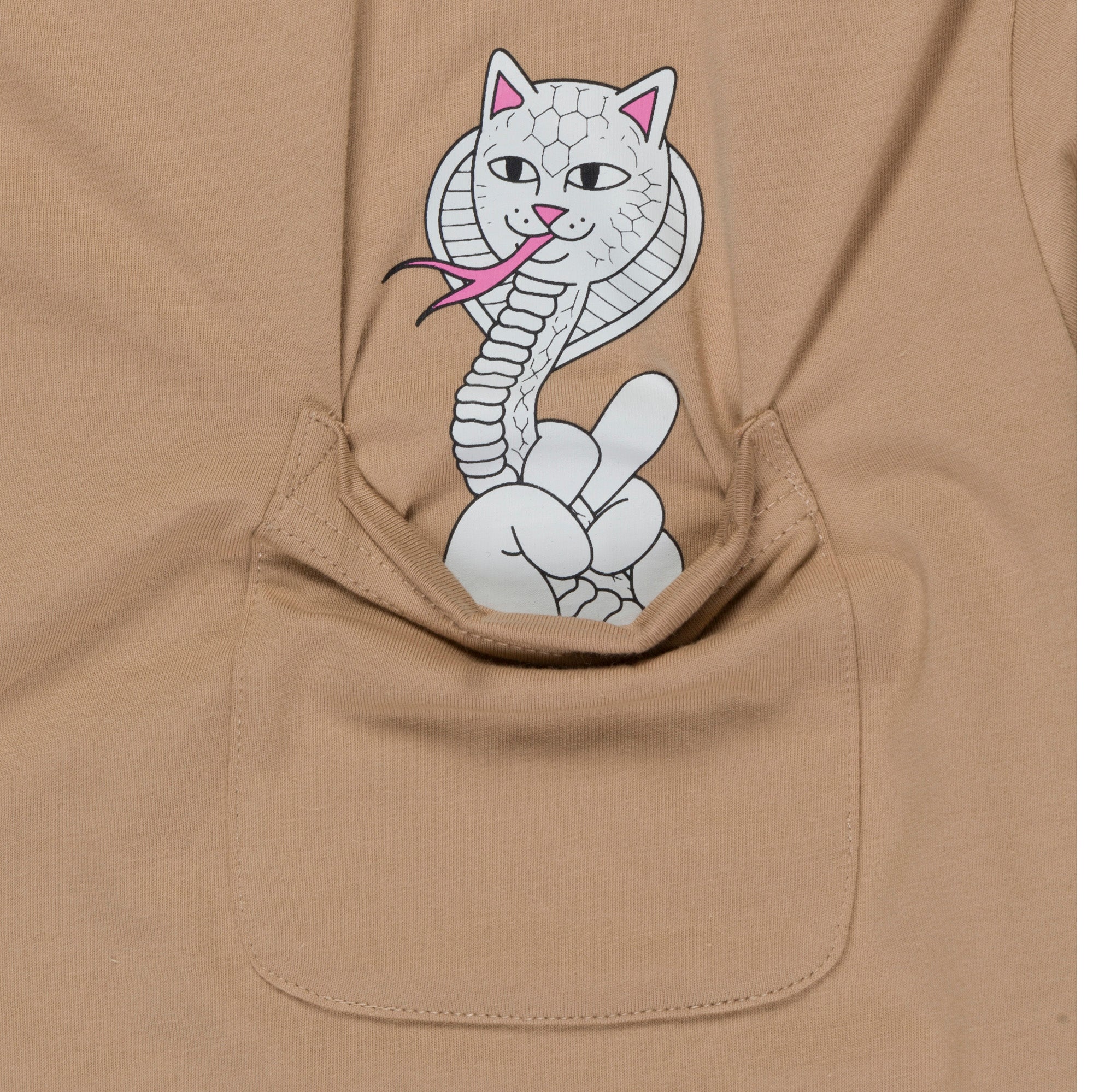 RIPNDIP Cobra Nerm Pocket Tee (Almond)