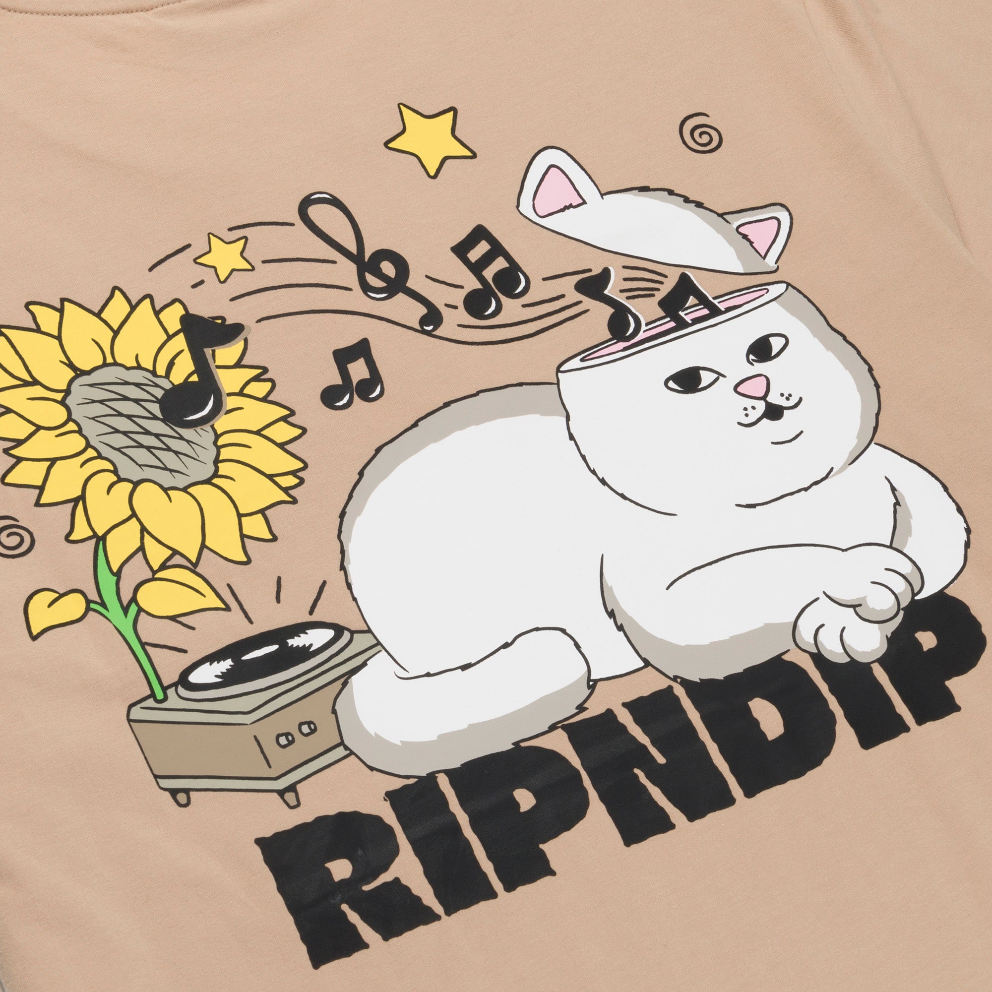 RIPNDIP No Music No Life Tee (Almond)