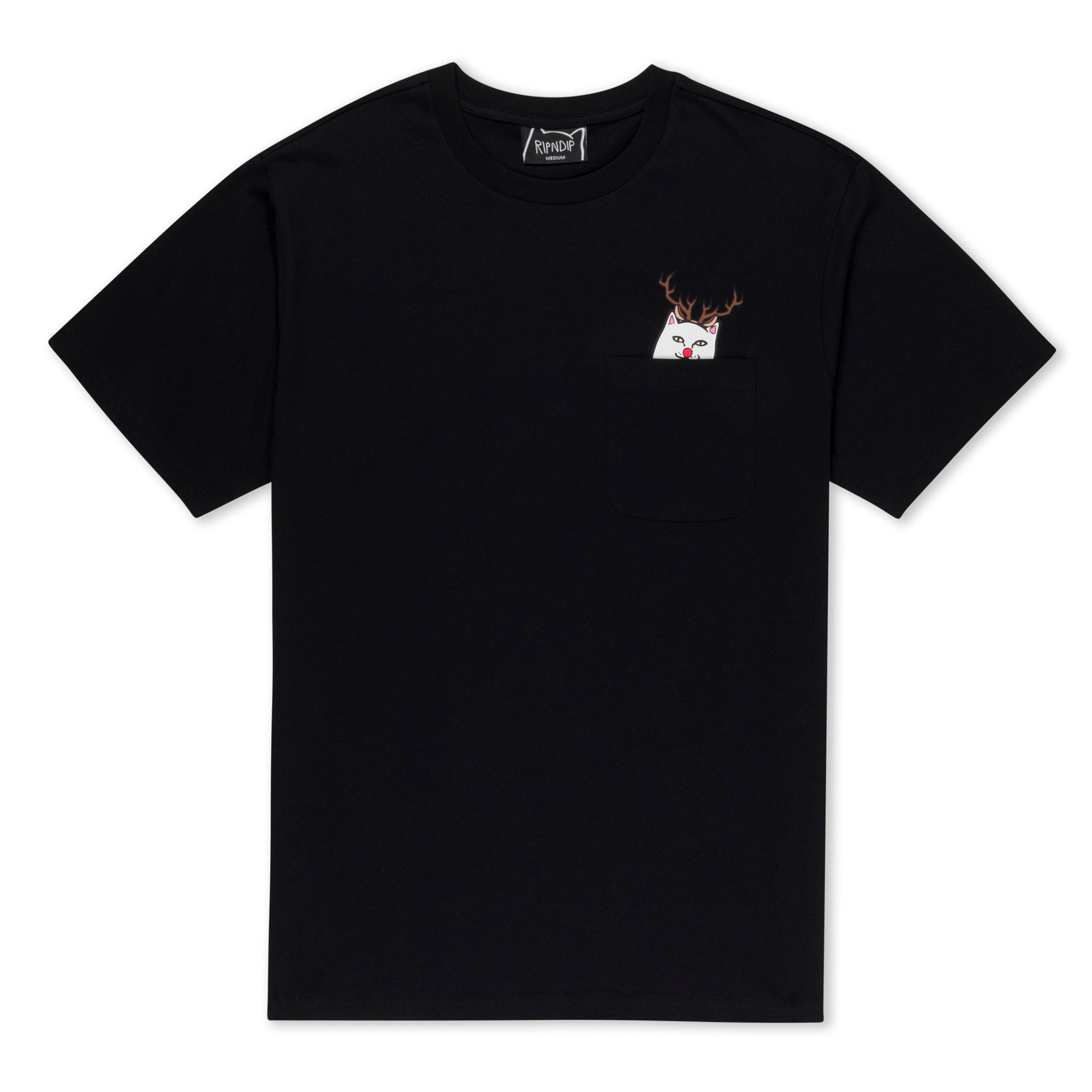 RIPNDIP Lord Red Nose Pocket Tee (Black)