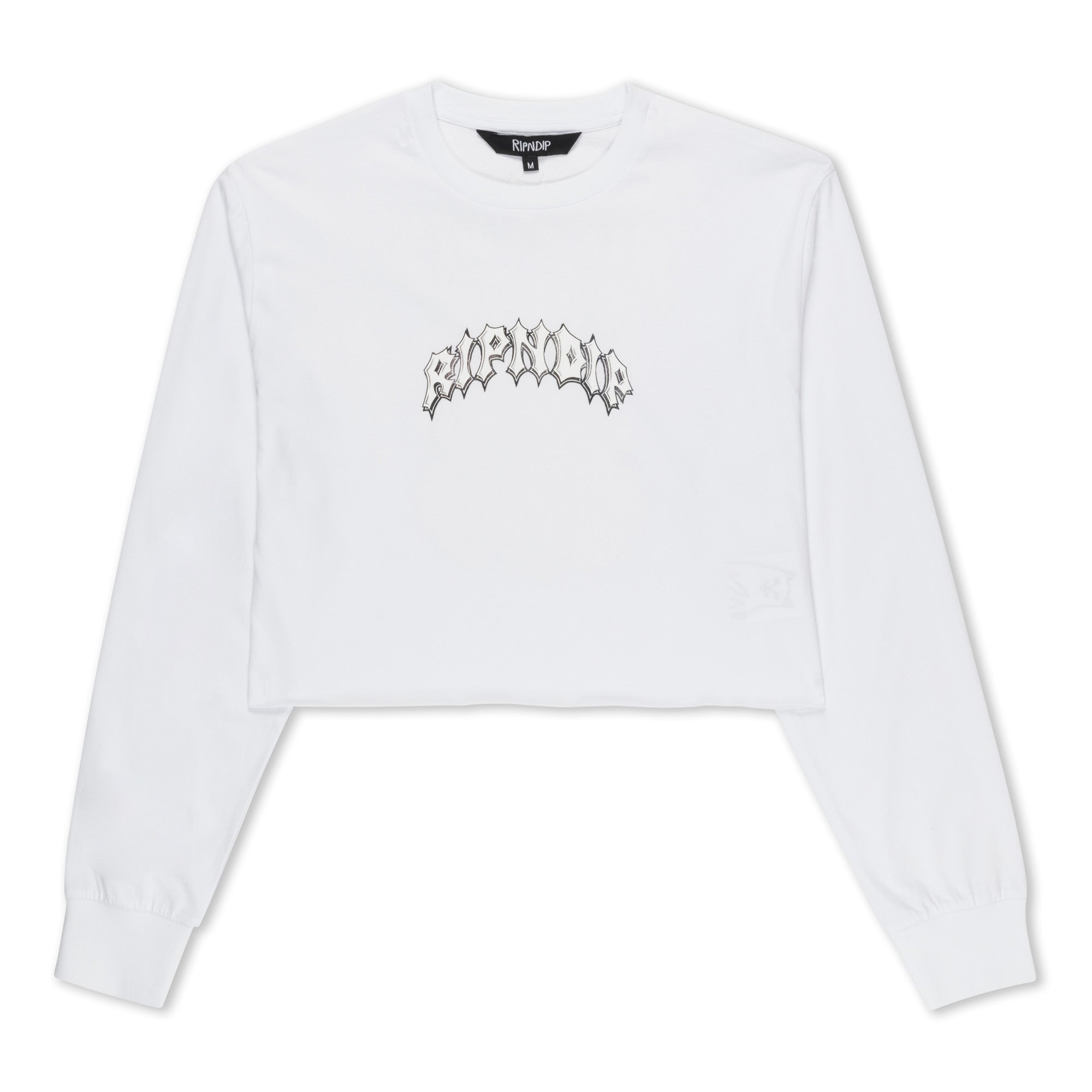 RIPNDIP Mother Nerm Cropped Long Sleeve (White)