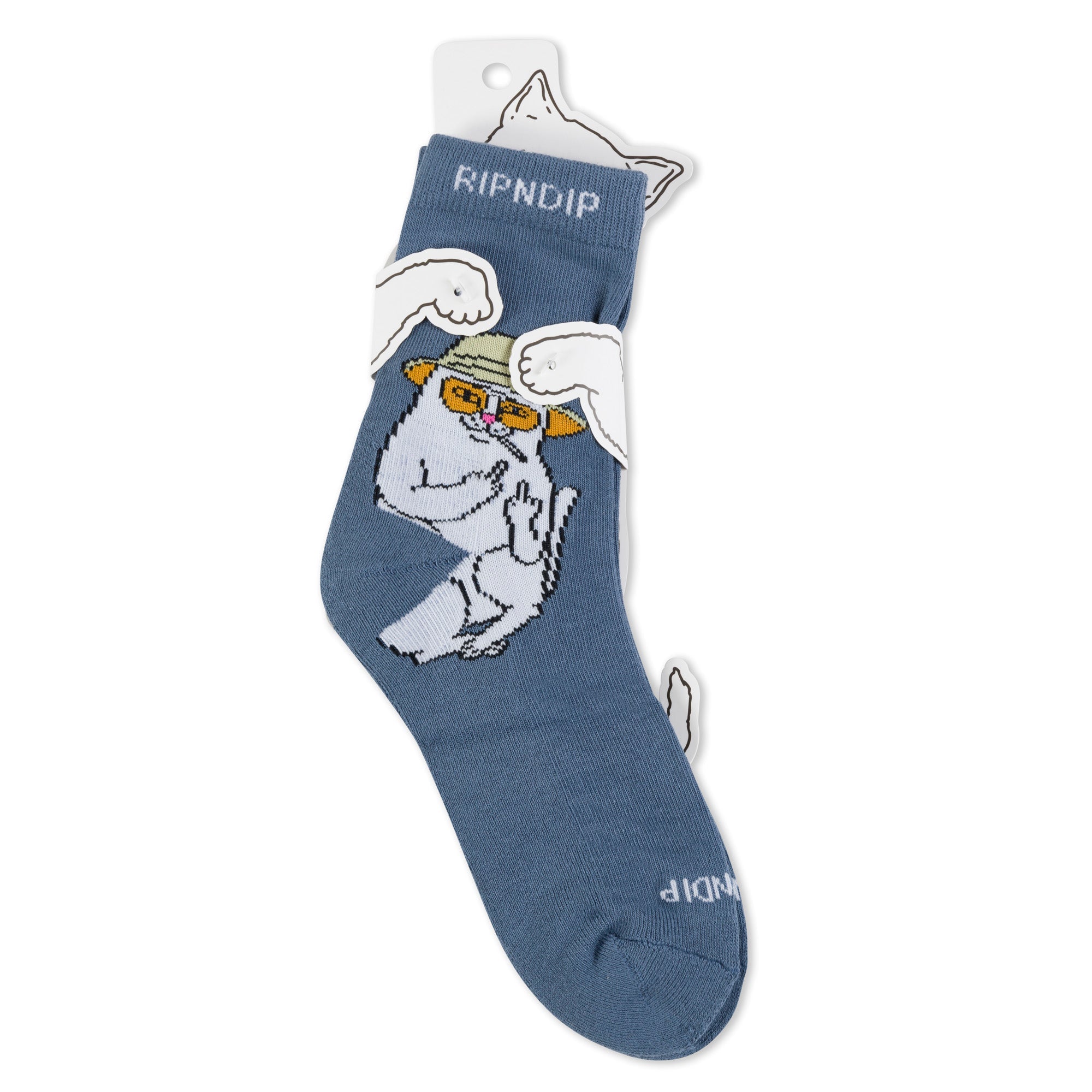 RIPNDIP Nermal S Thompson Mid Socks (Dark Slate)