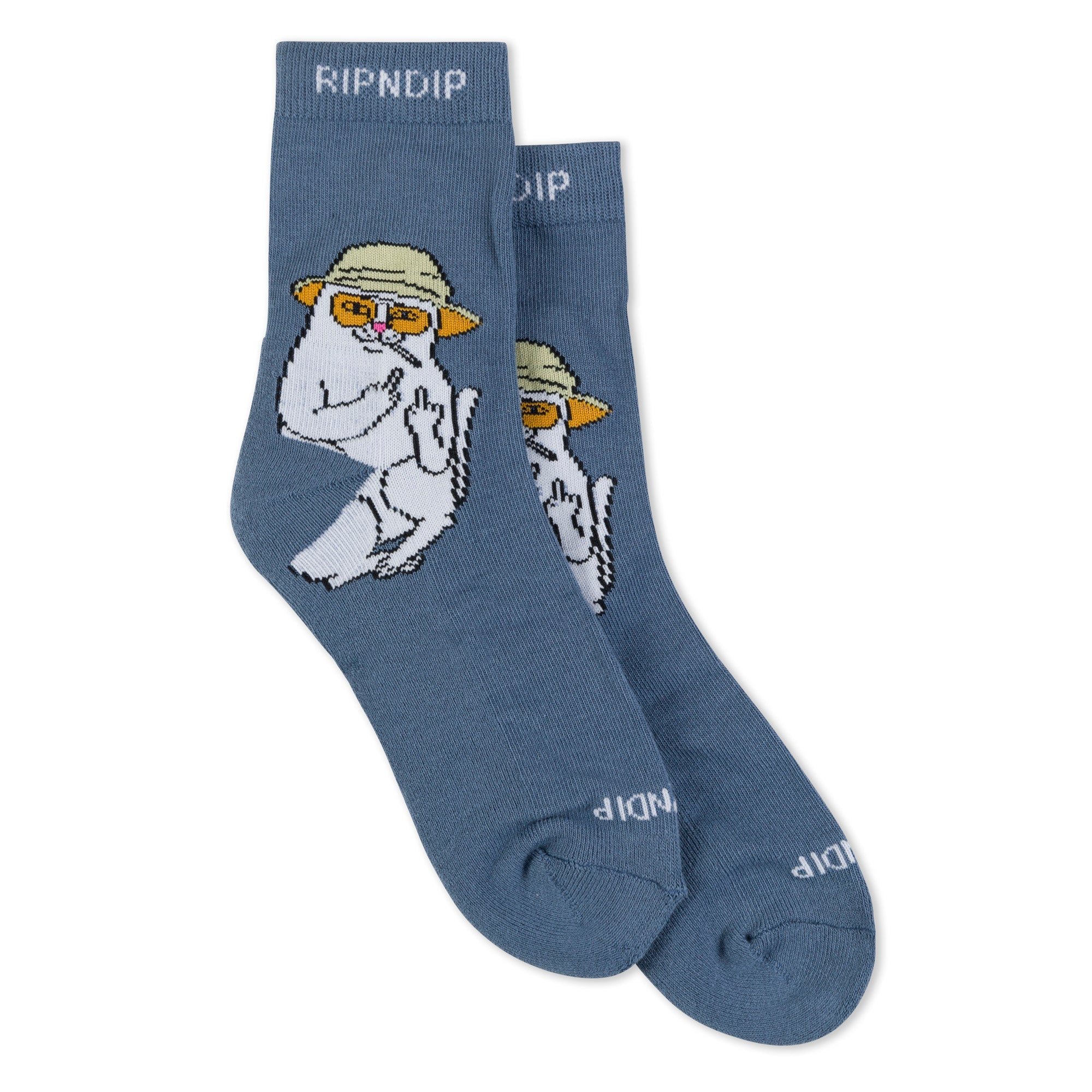 RIPNDIP Nermal S Thompson Mid Socks (Dark Slate)