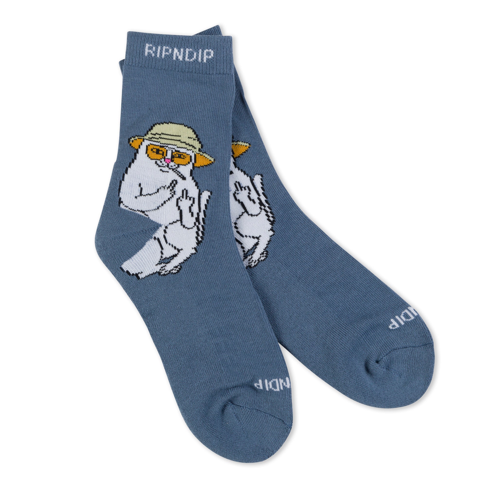 RIPNDIP Nermal S Thompson Mid Socks (Dark Slate)