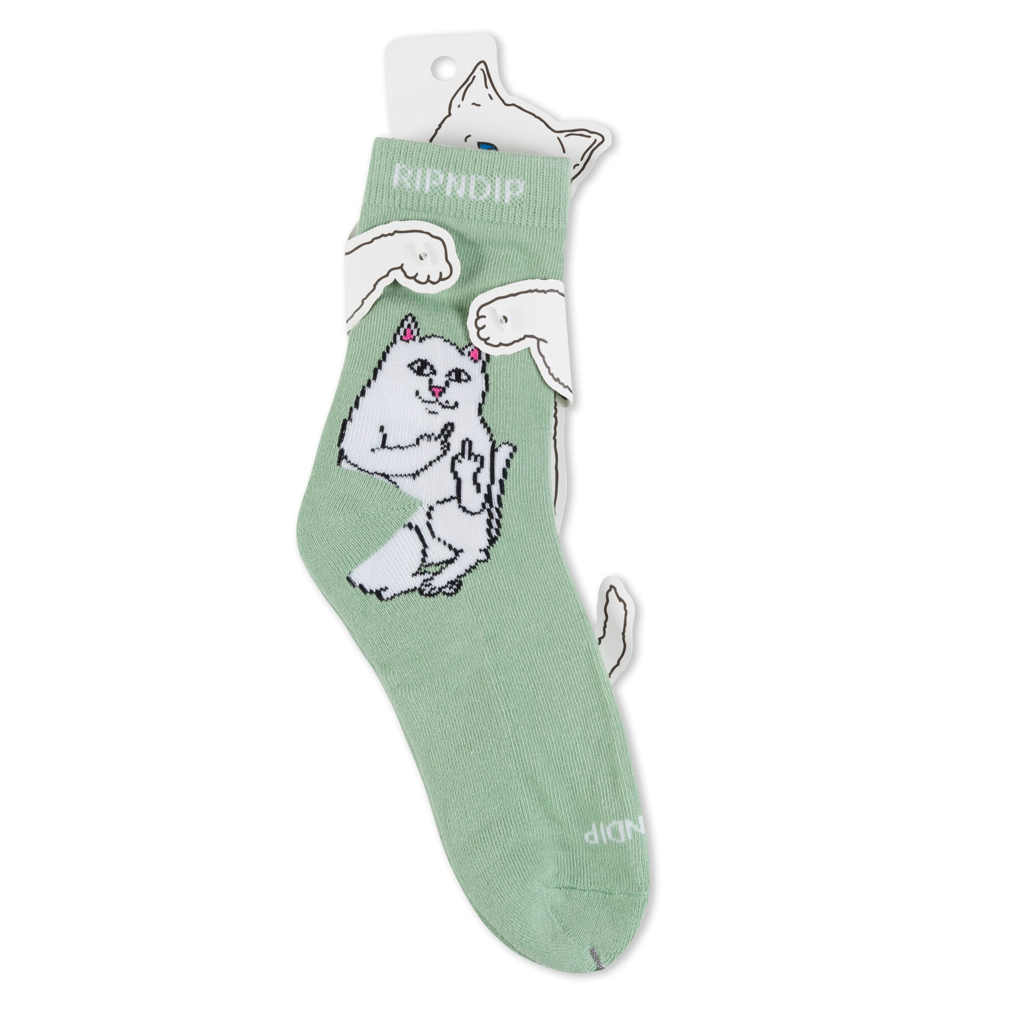 RIPNDIP Lord Nermal Mid Socks (Sage)