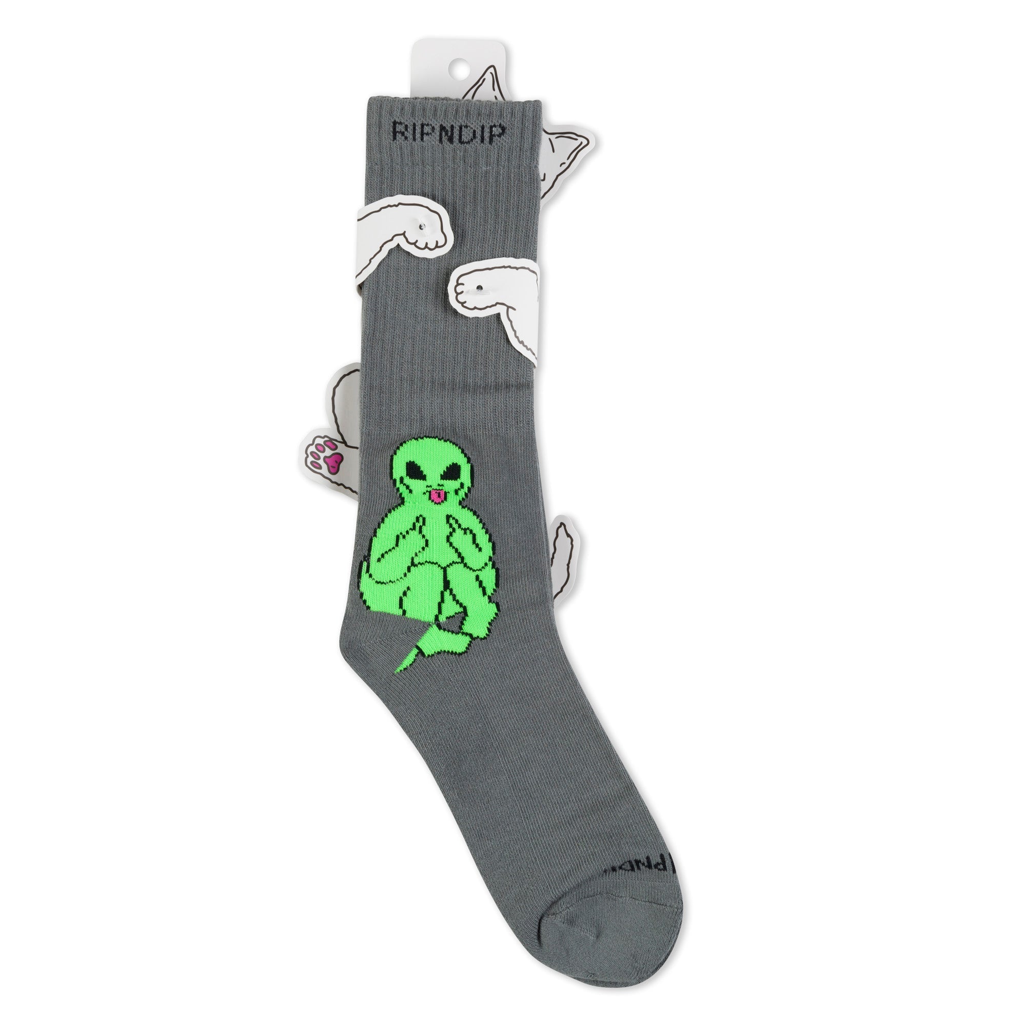 RIPNDIP Lord Alien Socks (Charcoal)