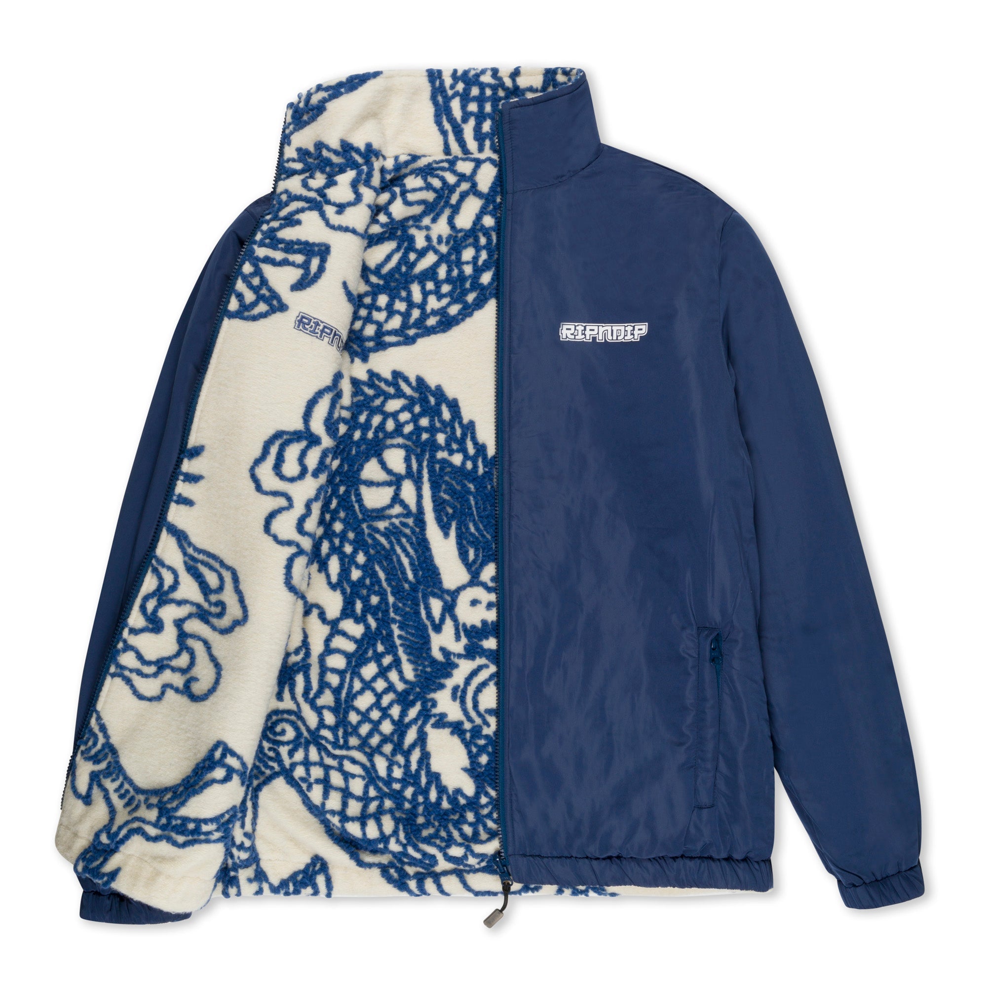 RIPNDIP Haku Reversible Jacket (Off White/Navy)