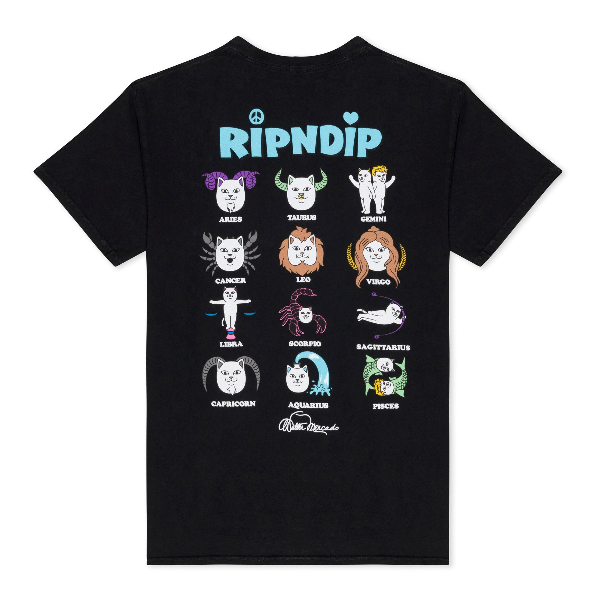 RIPNDIP Zodiac Tee (Vintage Black)