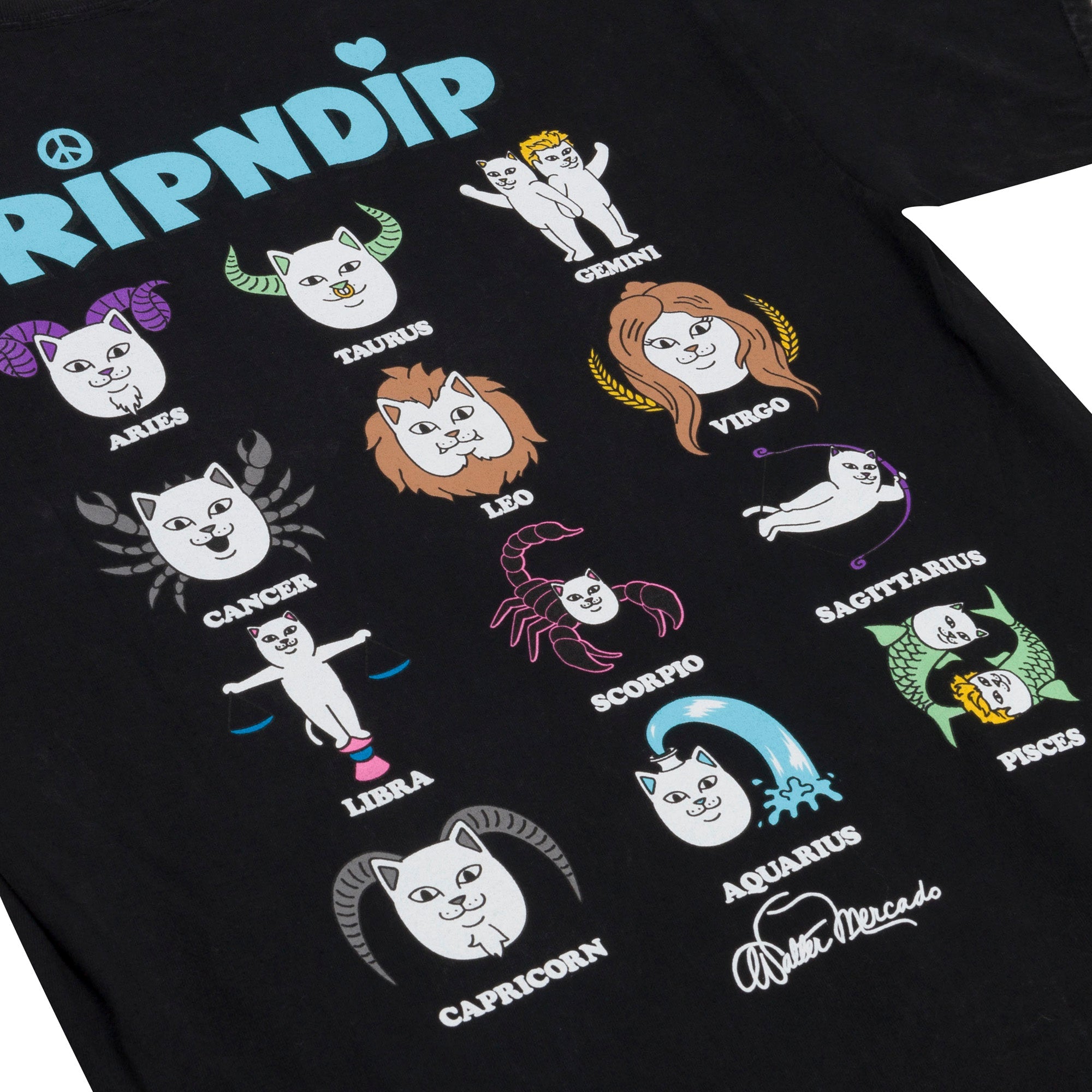 RIPNDIP Zodiac Tee (Vintage Black)