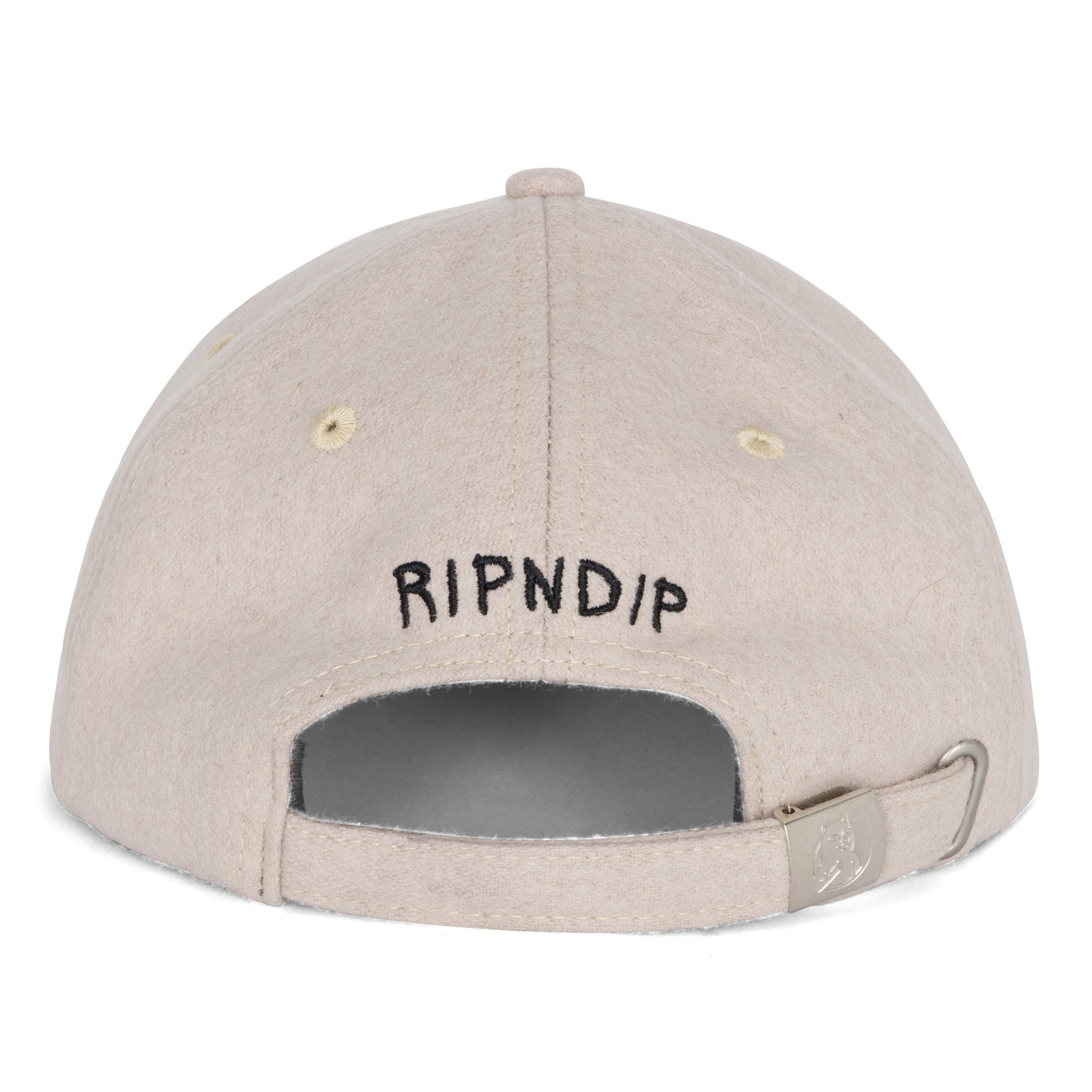 RIPNDIP Cat Lady Wool Strapback Hat (Charcoal)