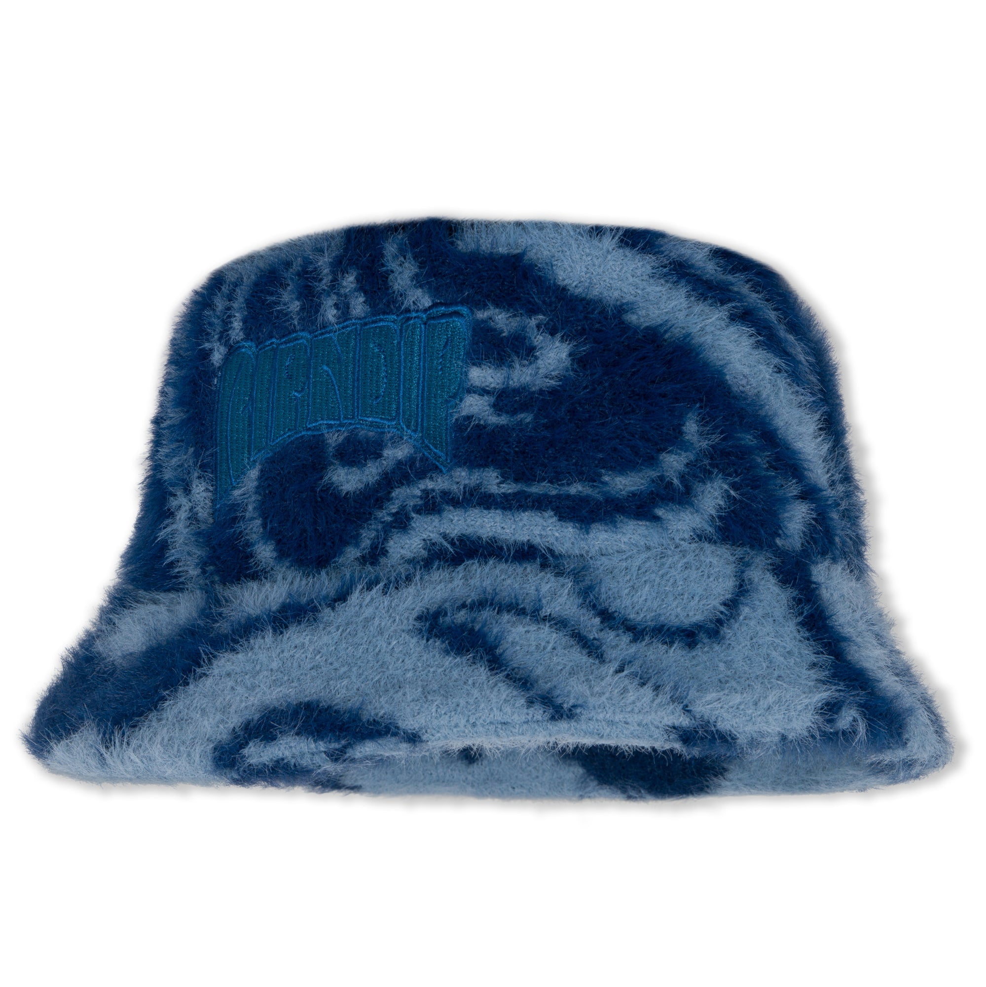 RIPNDIP Psychedelic Faux Mohair Bucket Hat (Dark Slate)