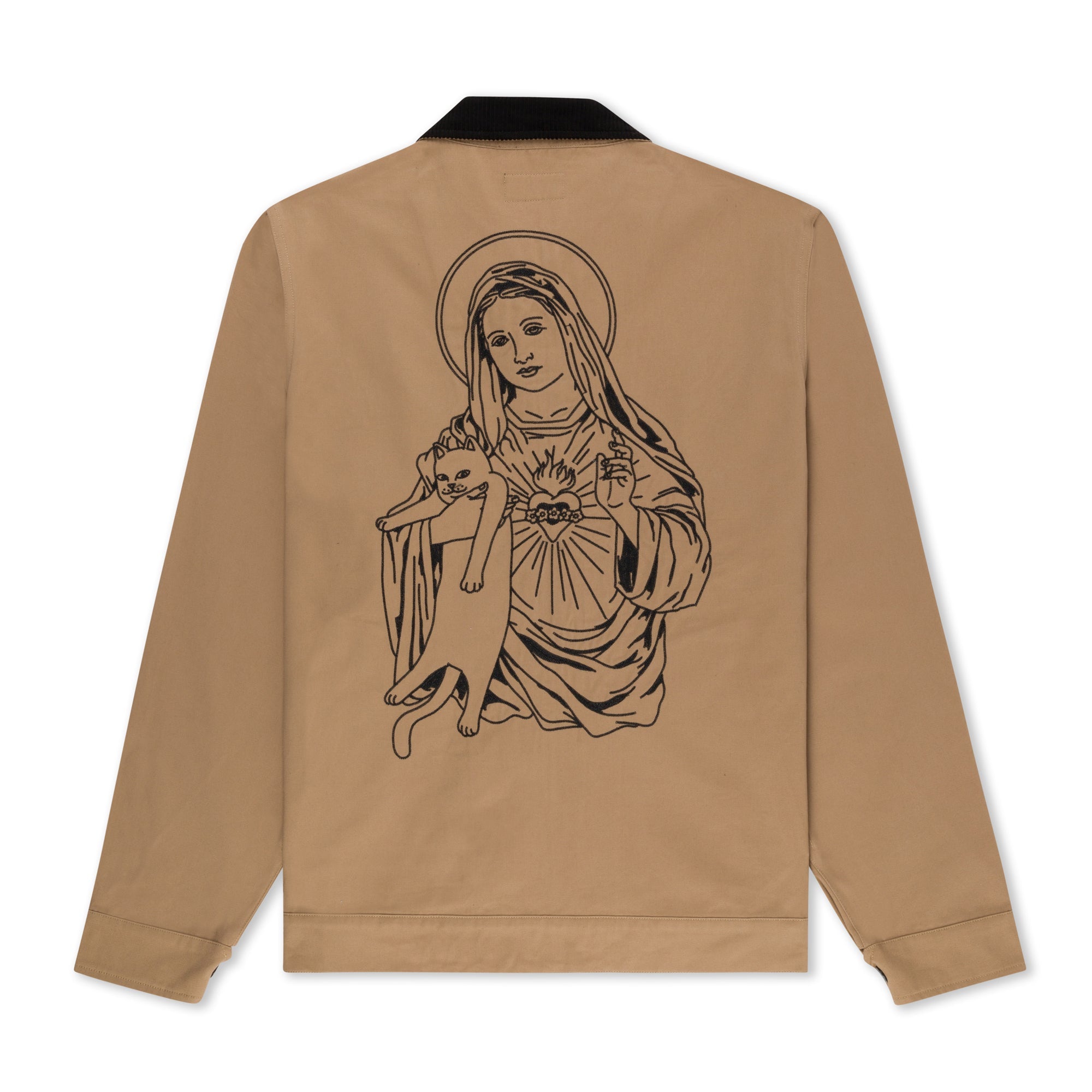 RIPNDIP Mother Mary Work Jacket (Tan)