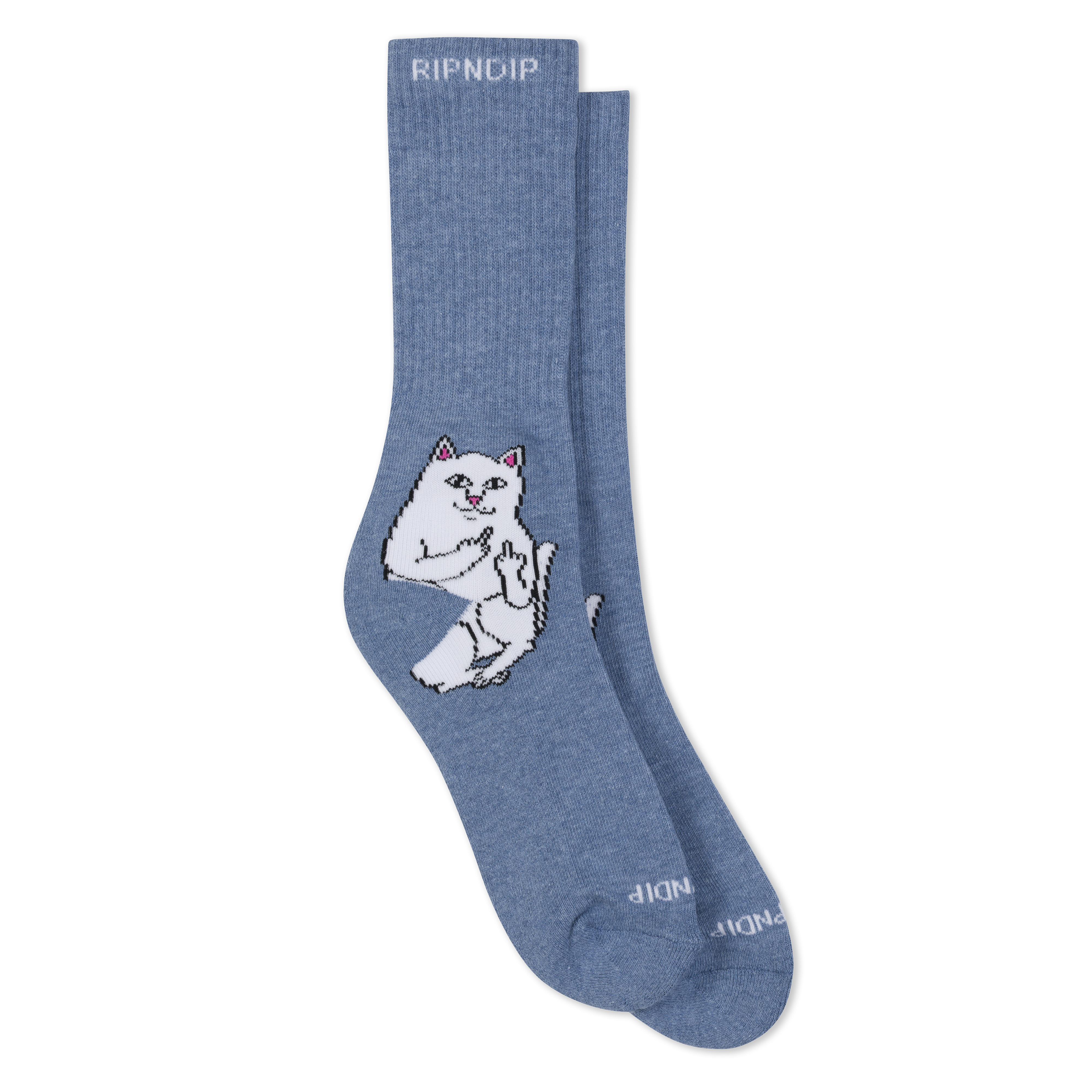 RIPNDIP Lord Nermal Socks (Slate Heather)