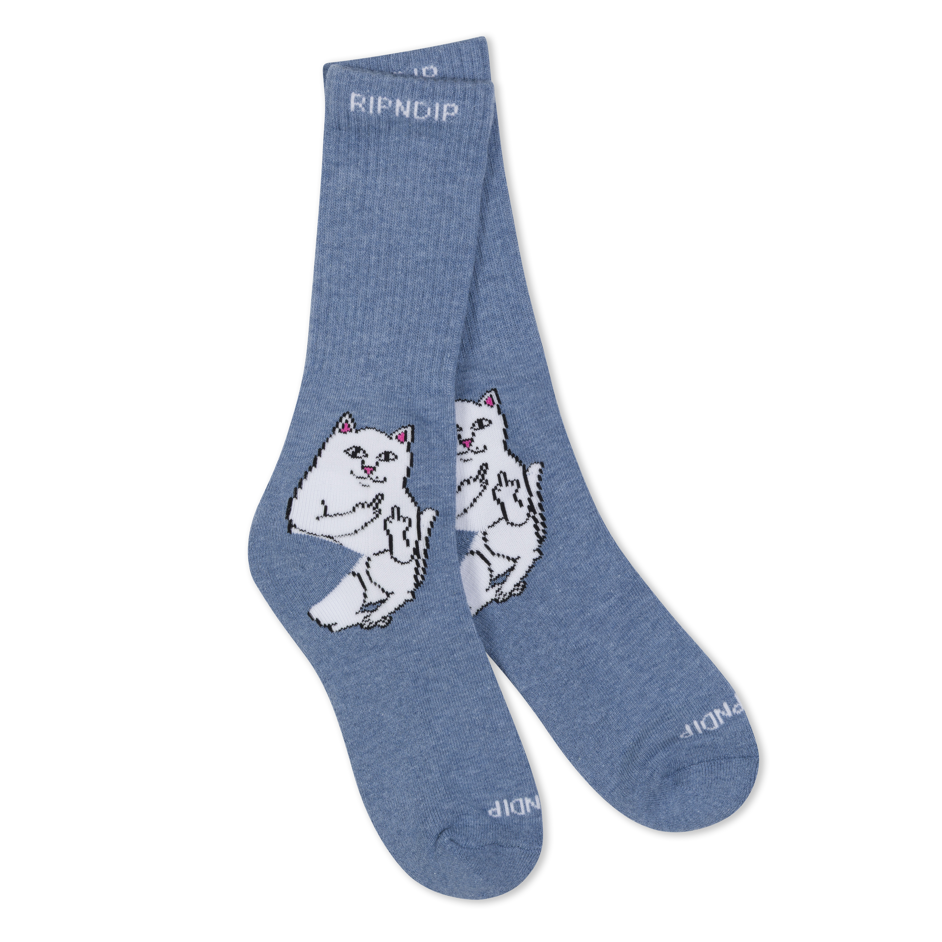 RIPNDIP Lord Nermal Socks (Slate Heather)