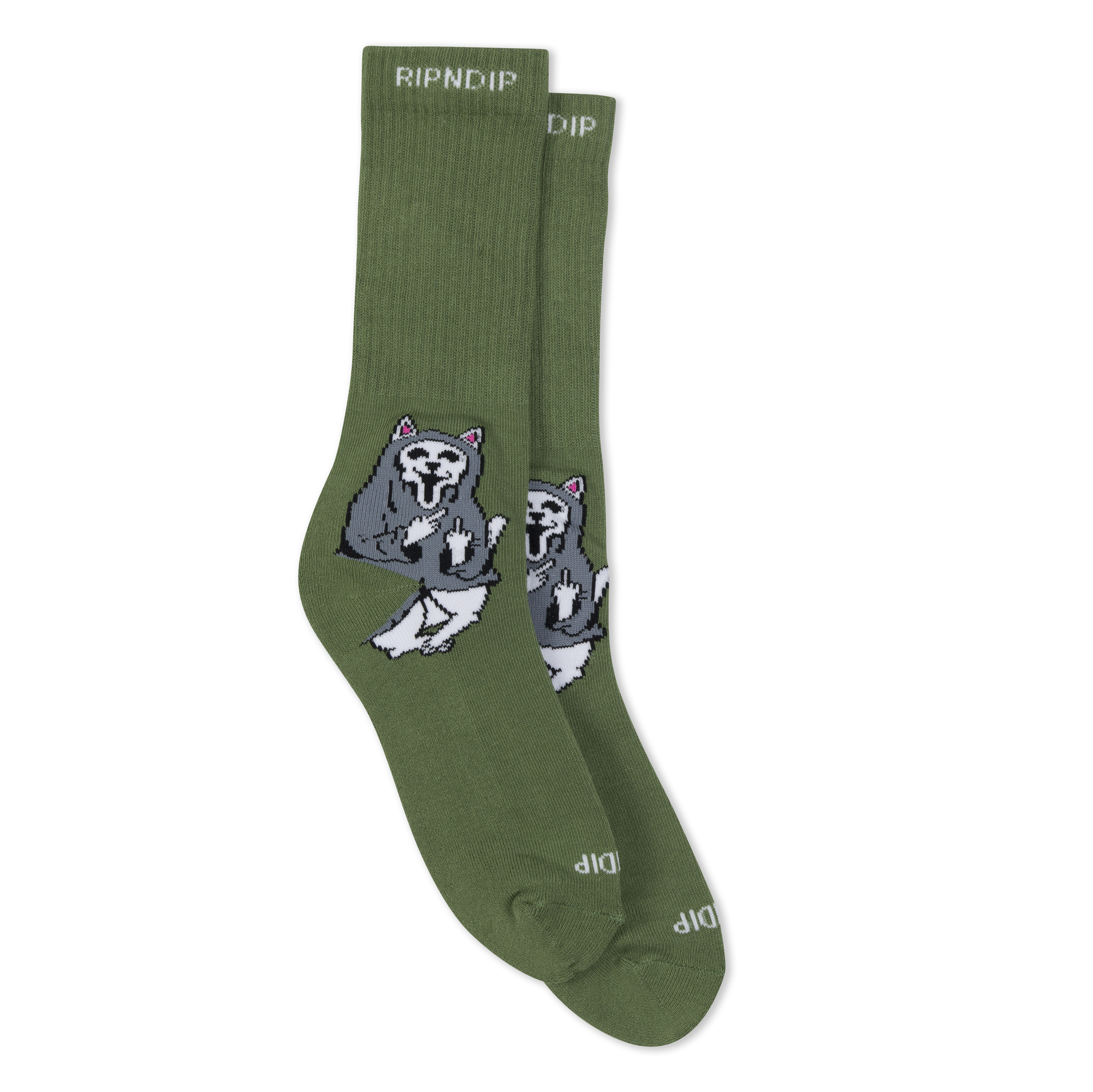 RIPNDIP Trick Or Treat Socks (Dusty Forest)