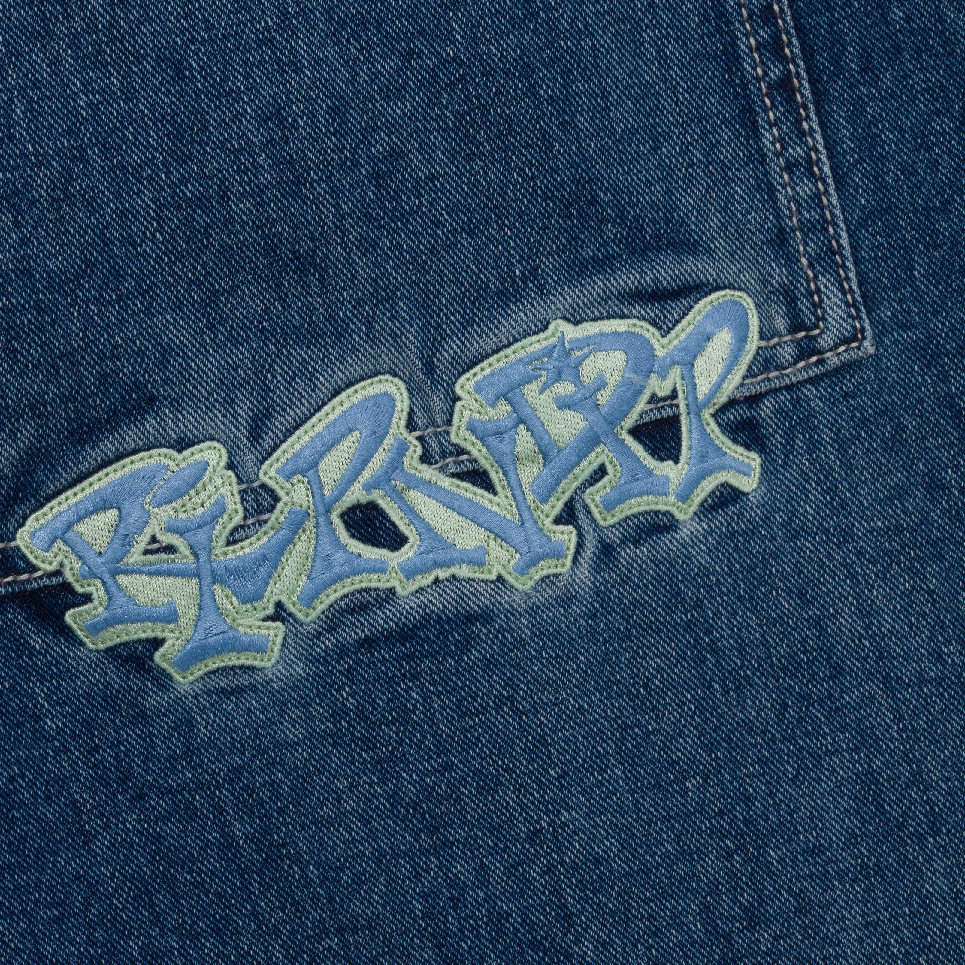 RIPNDIP Ace Ultra Wide Leg Pants (Medium Wash)