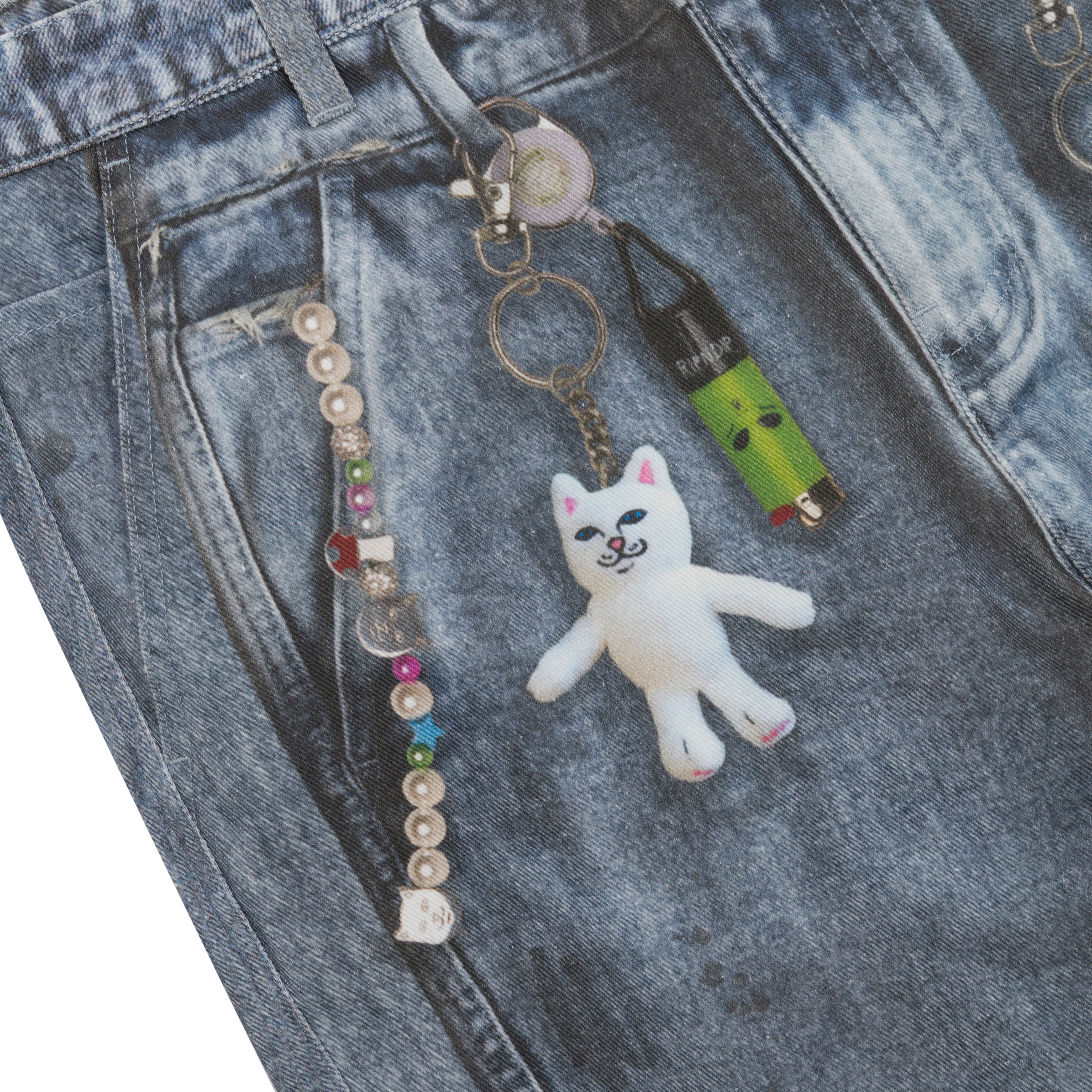 Real Straight Leg Denim Pants (Light Wash)