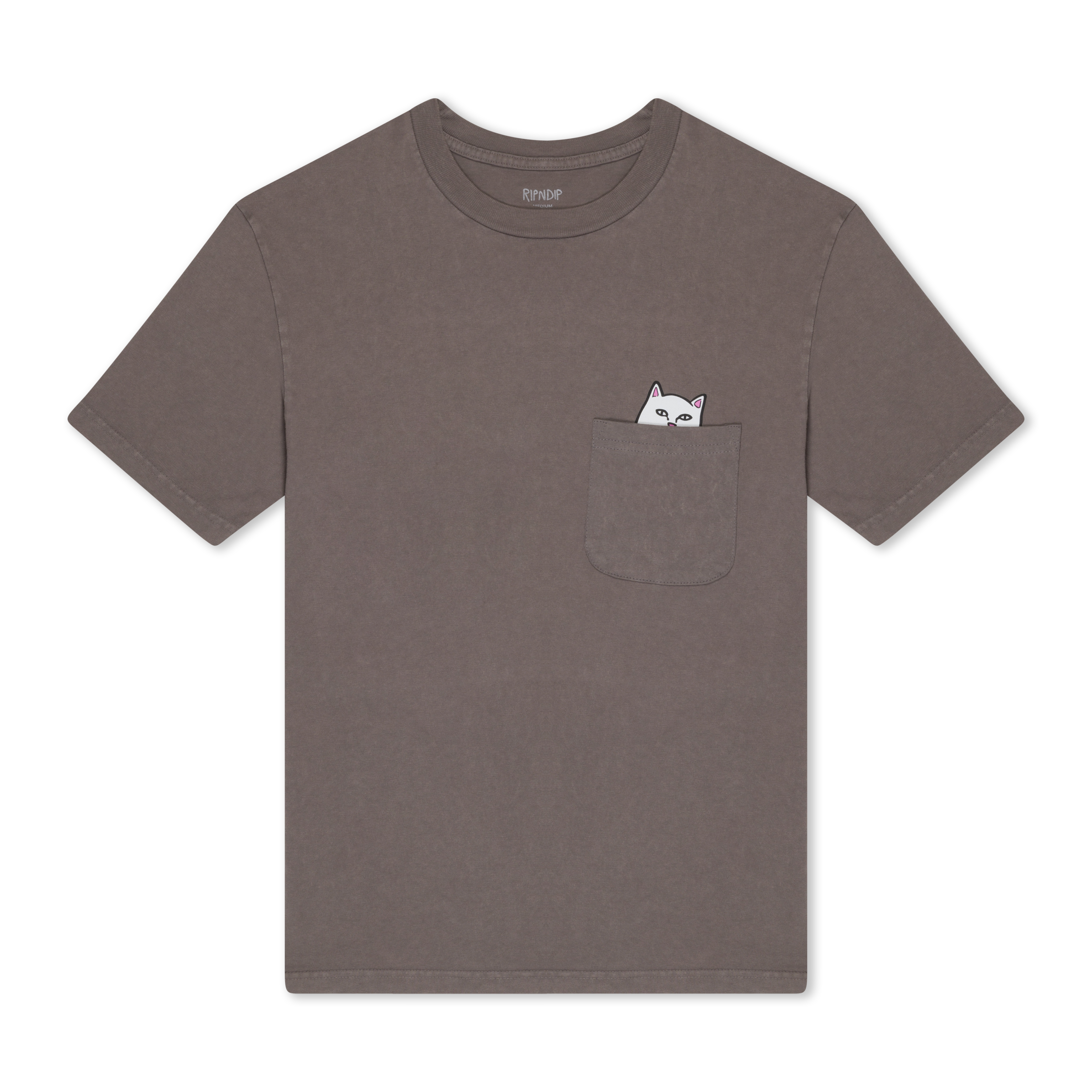 RIPNDIP Lord Nermal Pocket Tee (Tan Mineral Wash )