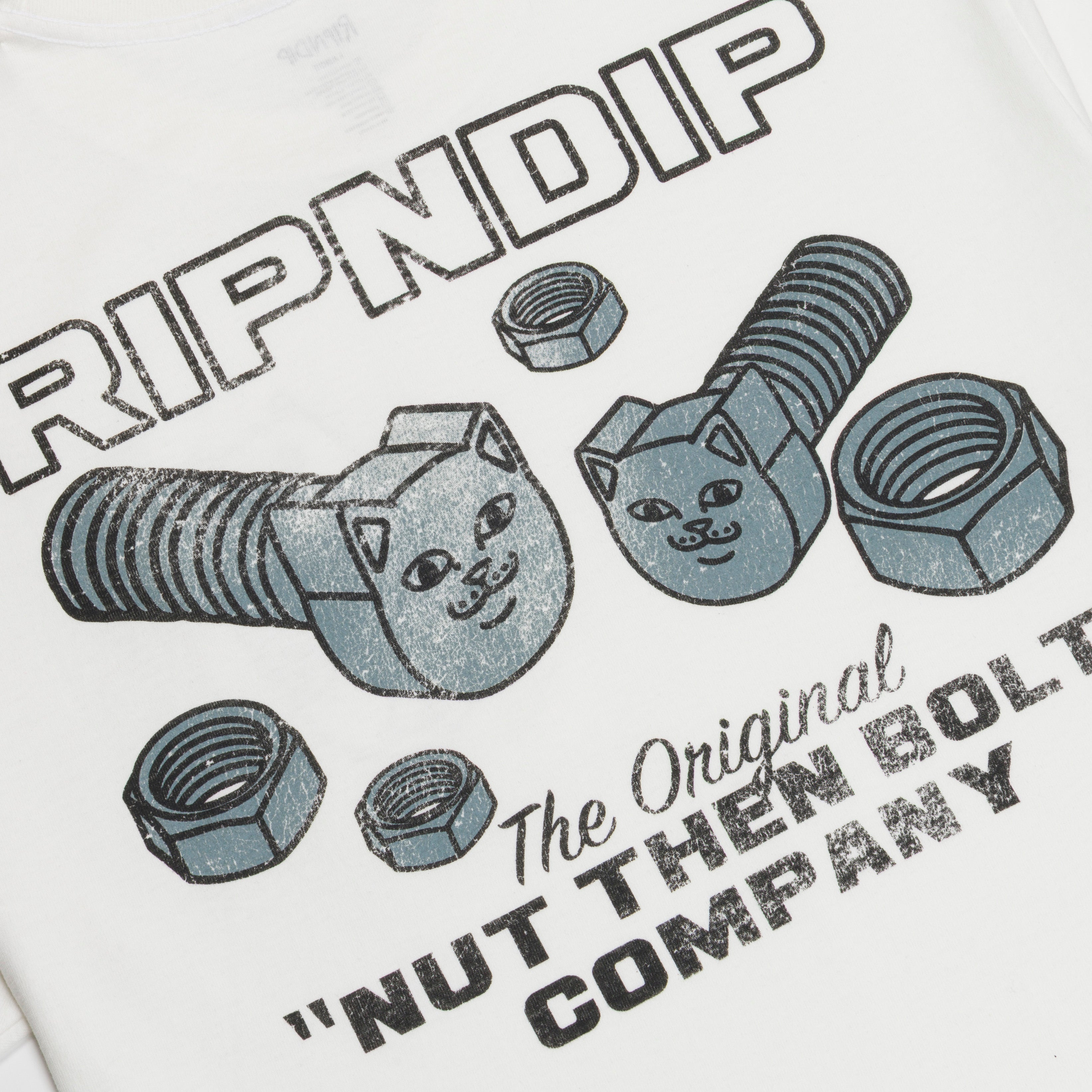 RIPNDIP Nut Then Bolt Pocket Tee (Bone)