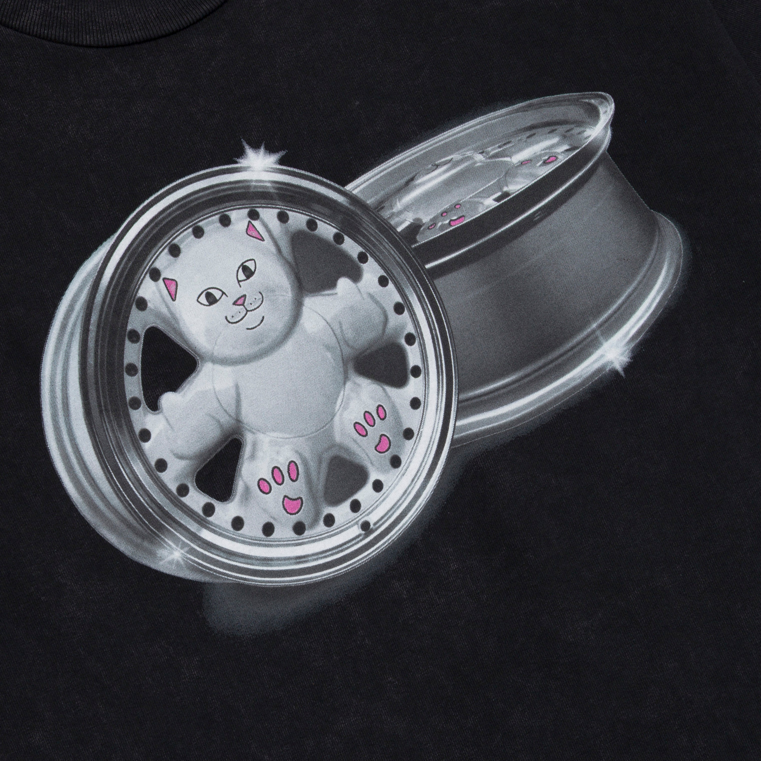 RIPNDIP Nerm Wheels Tee (Black Vintage Wash)