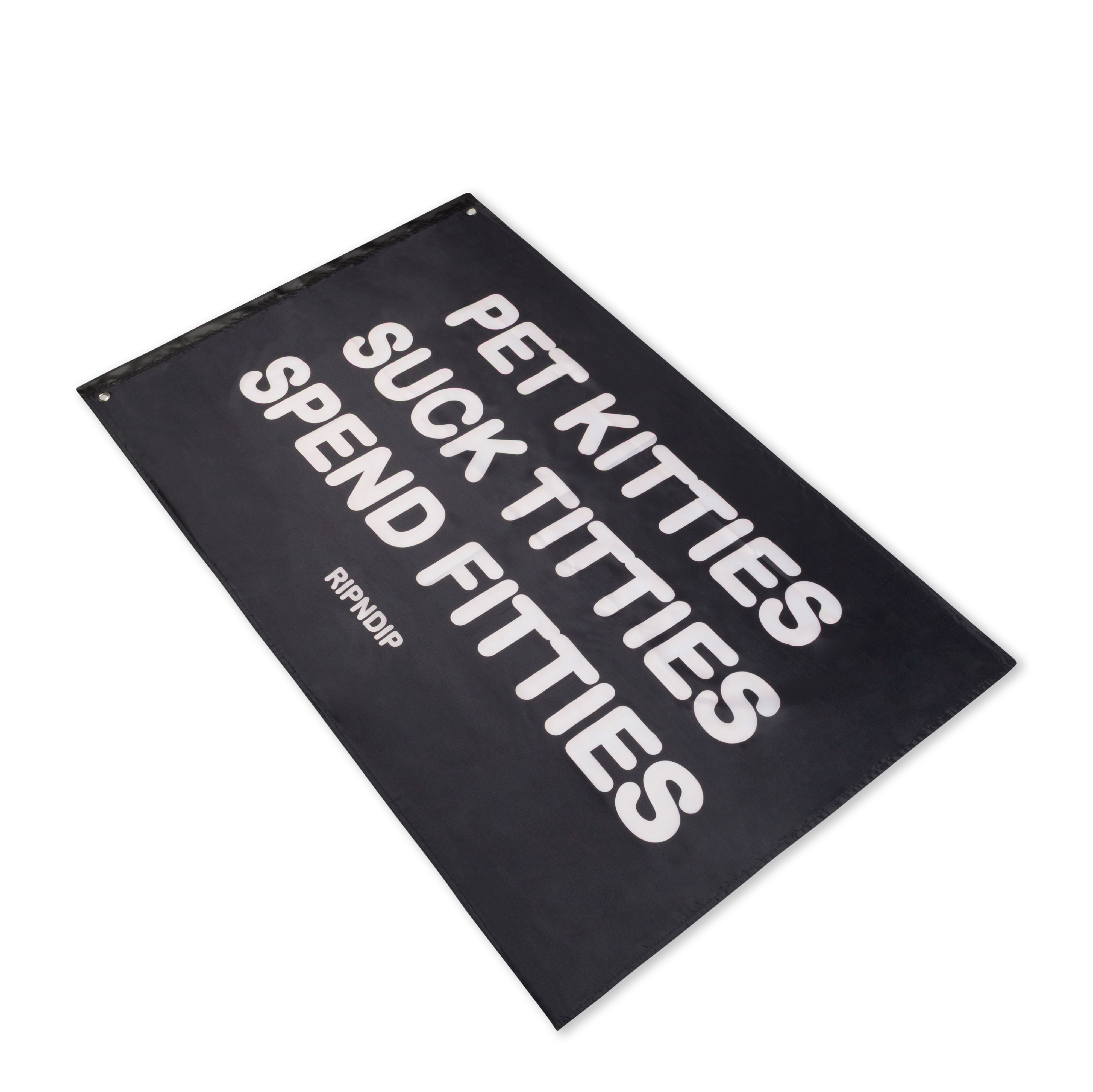 RIPNDIP Pet Kitties Flag (Black)