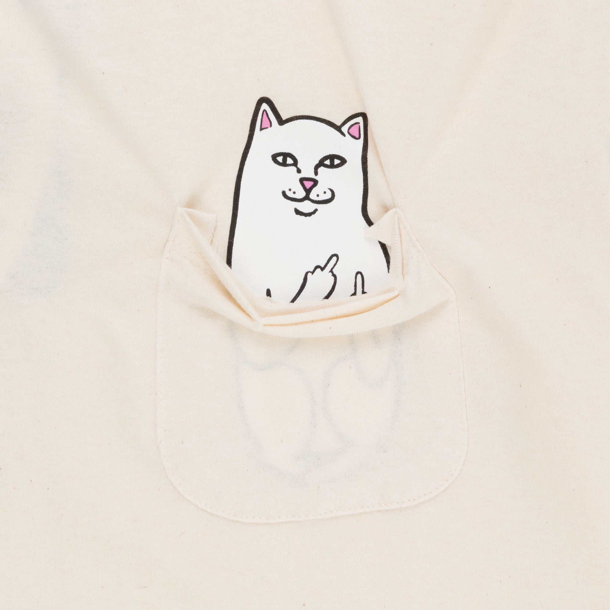 RIPNDIP Lord Nermal Pocket Tee (Natural)