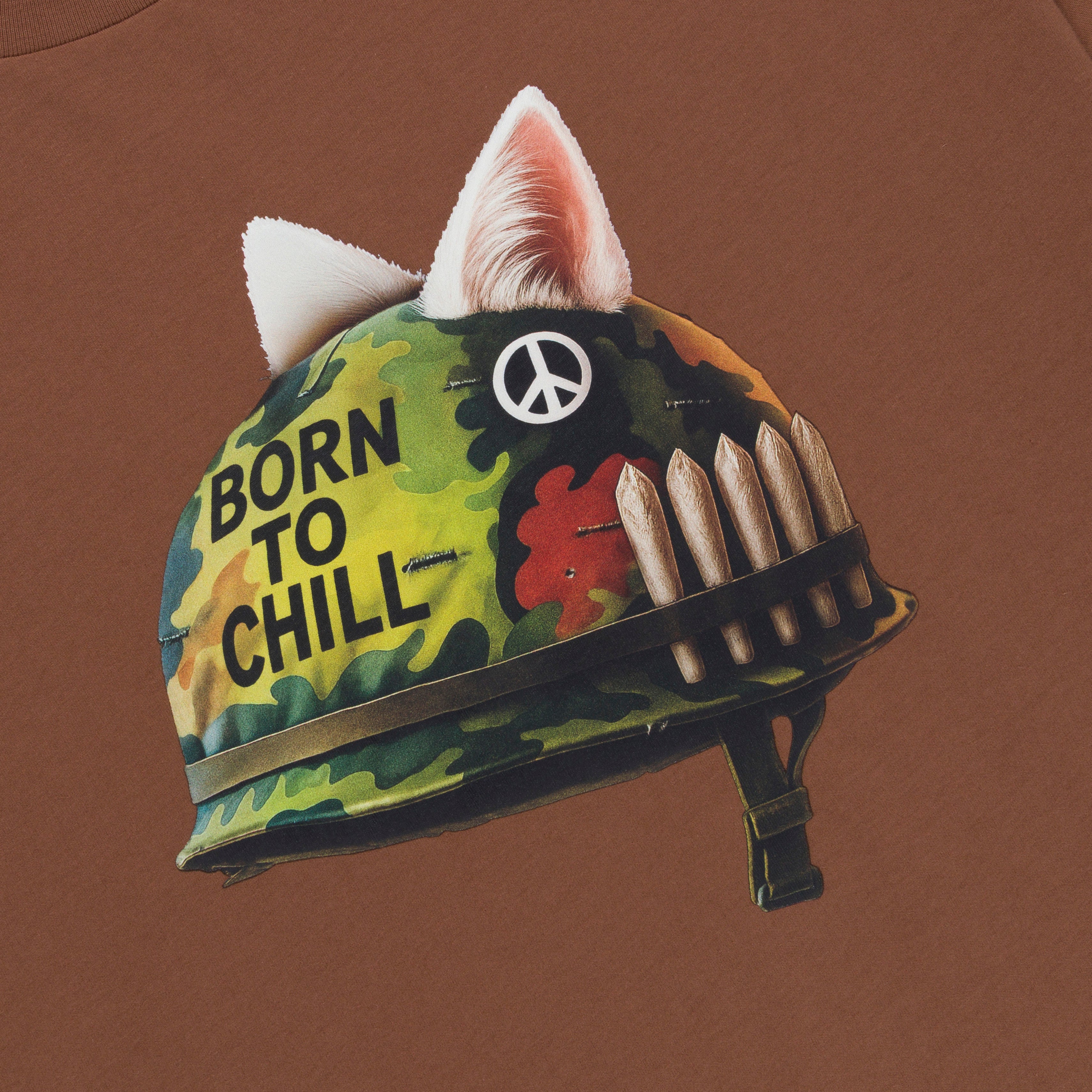 Born To Chill Tee (Brown)