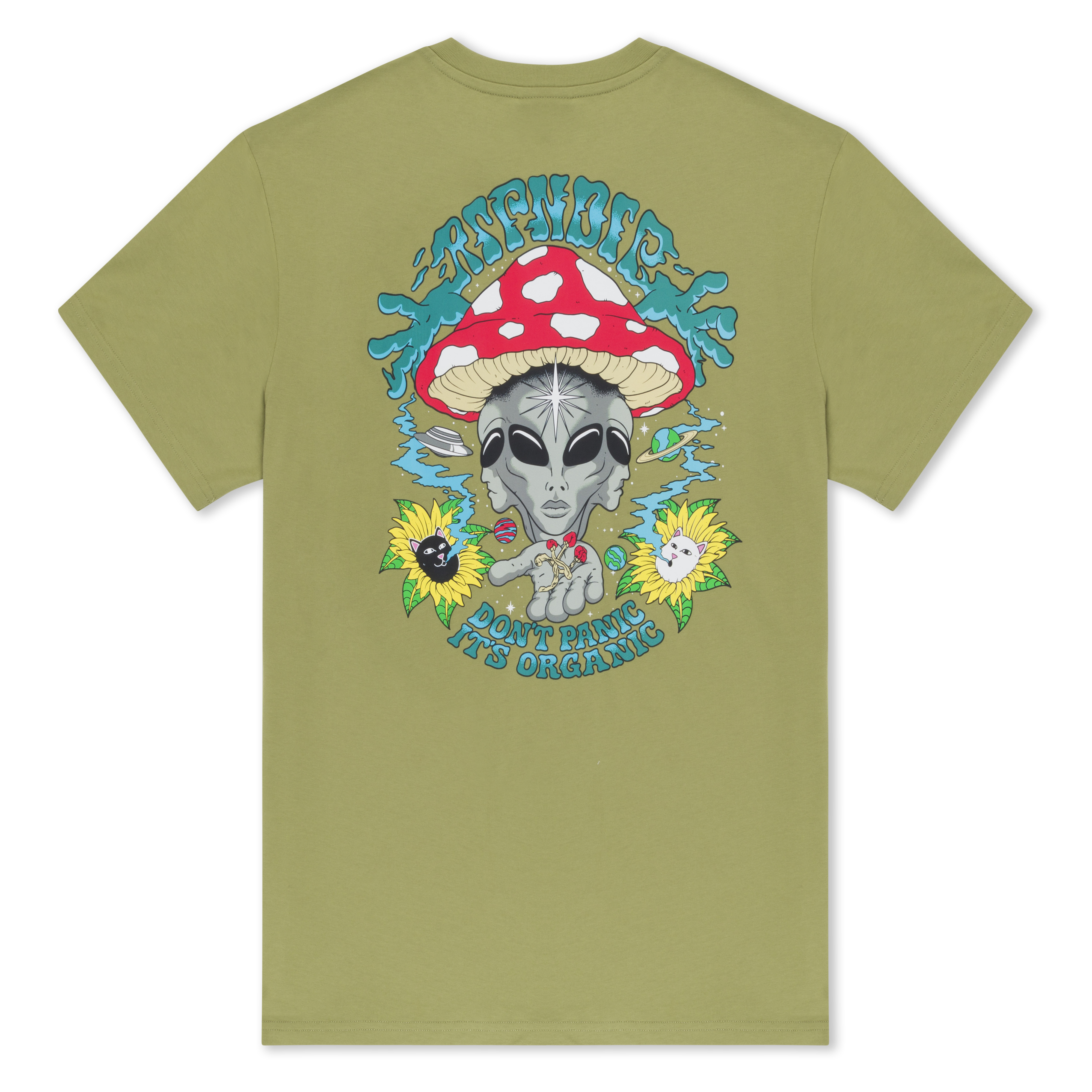 Don't Panic Tee (Light Forest)