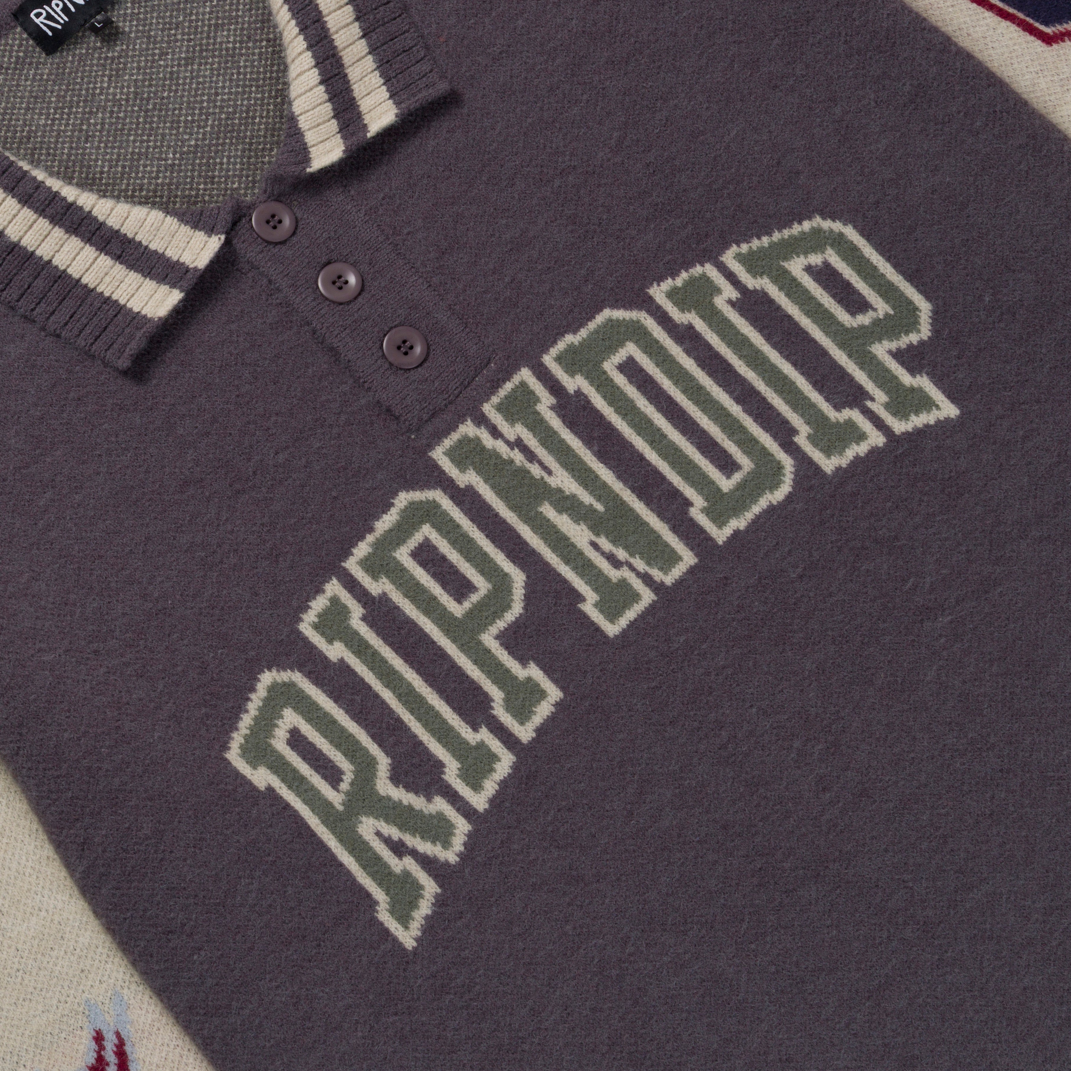 Run It Up Knit Sweater (Charoal / Cream)