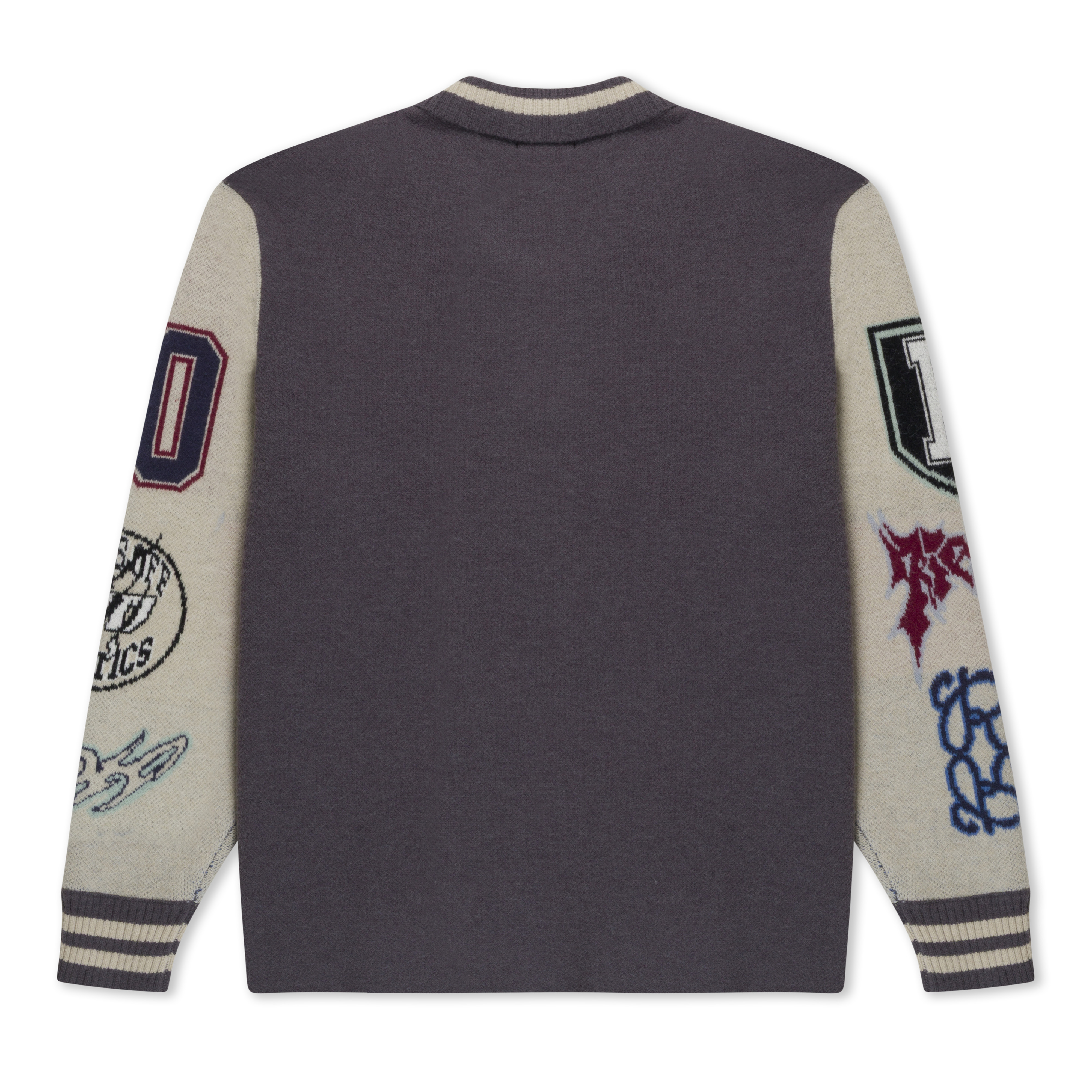 Run It Up Knit Sweater (Charoal / Cream)