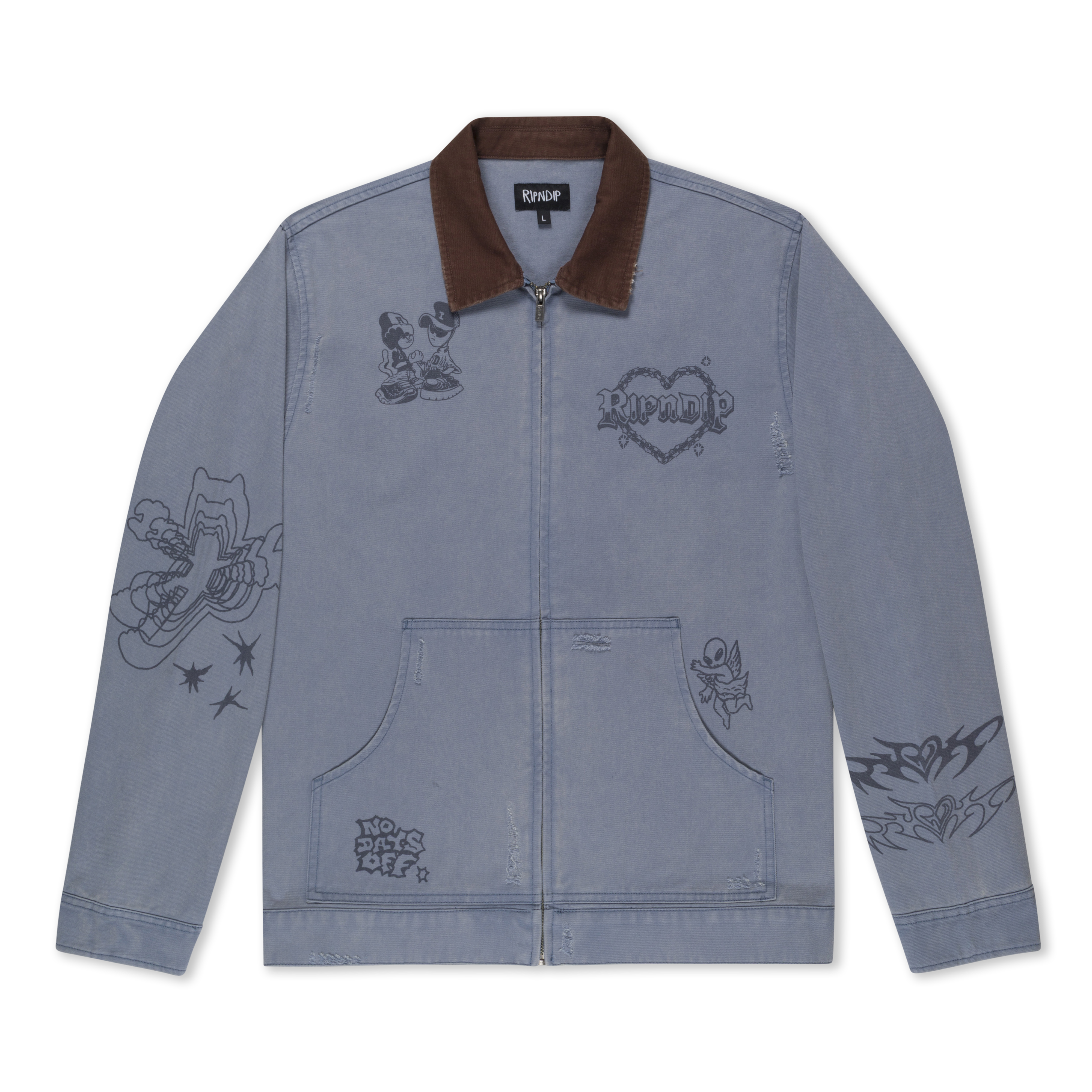 Westside Zip Up Work Jacket (Slate)