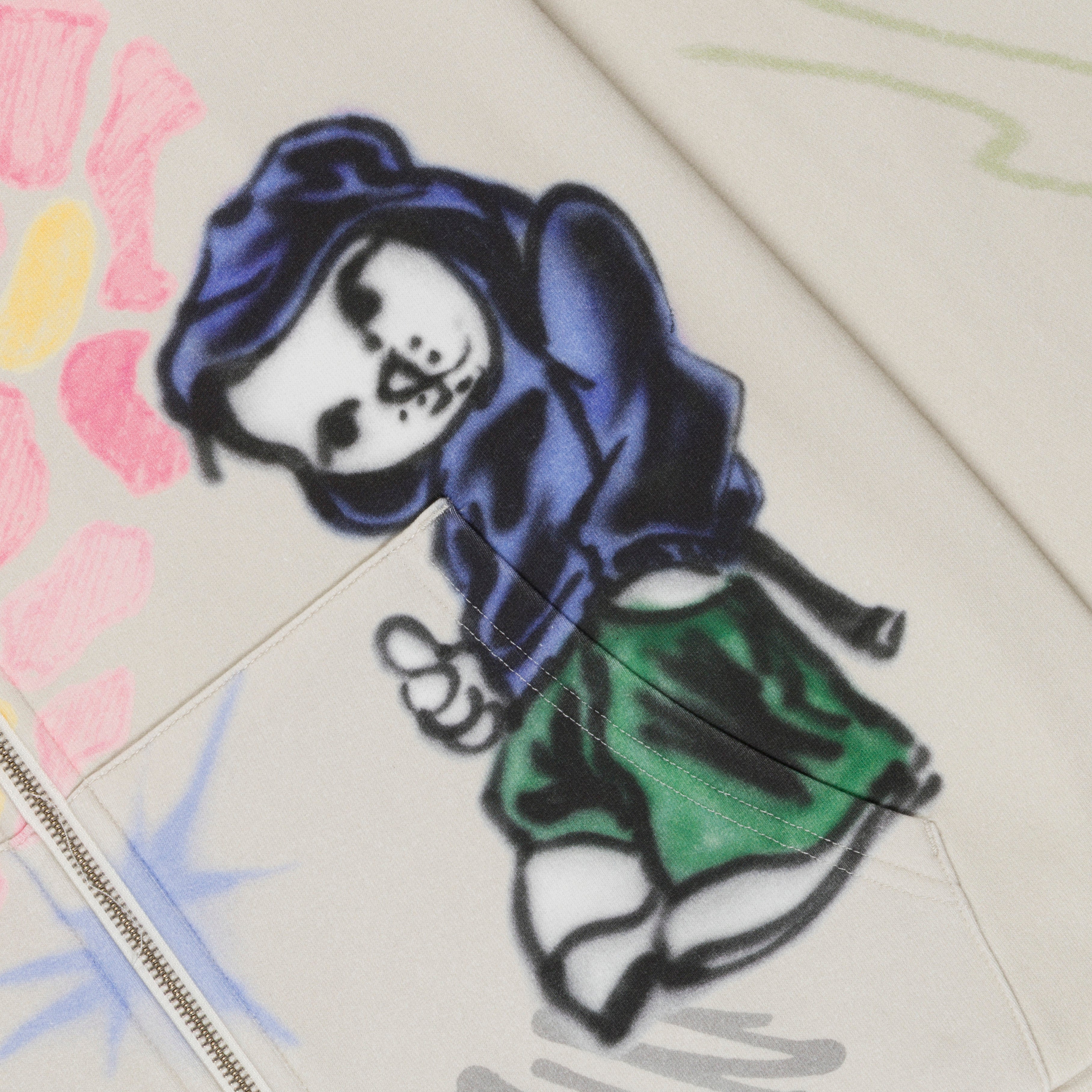 Goosebumps Zip Hoodie (Bone)