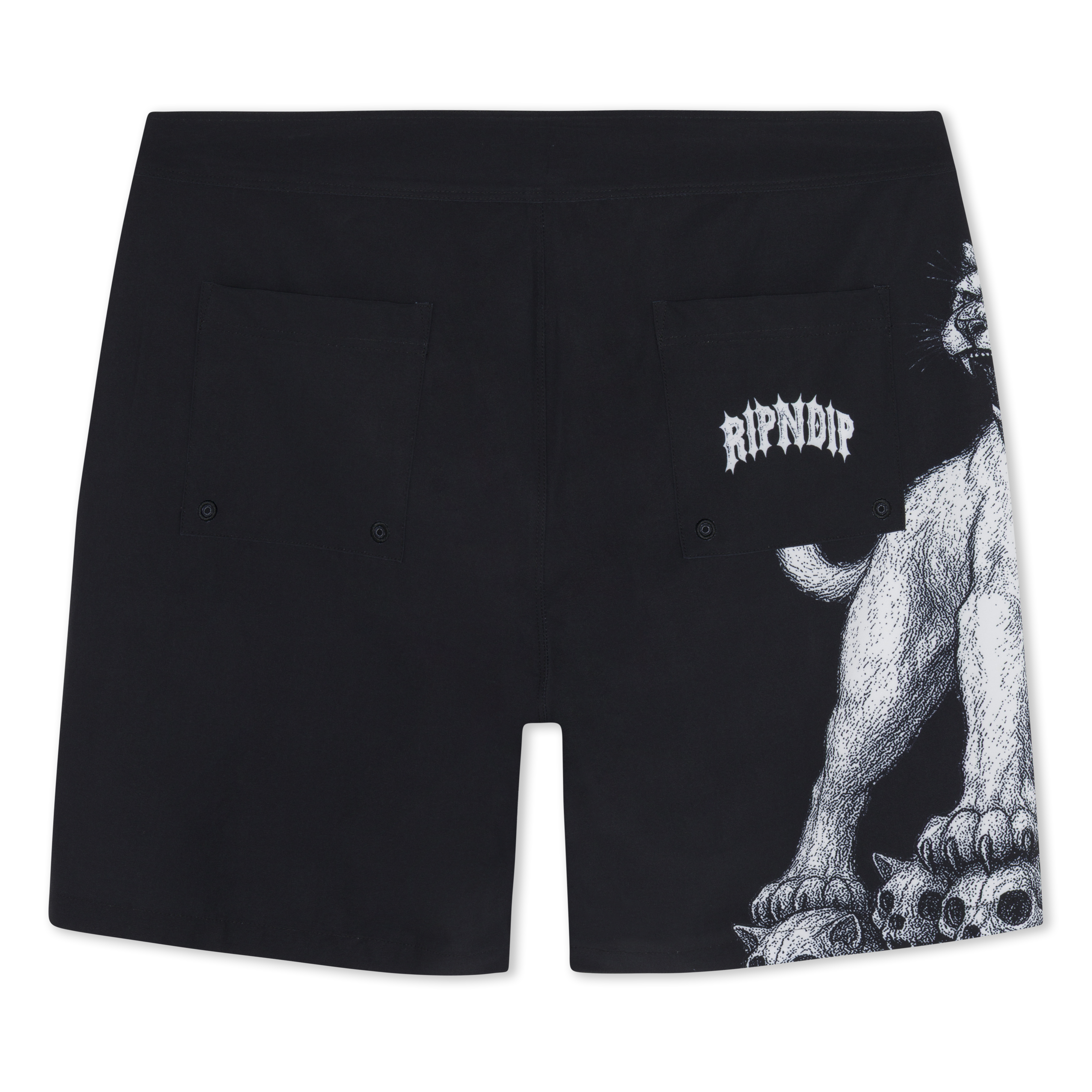 Wasteland Swim Shorts (Black)