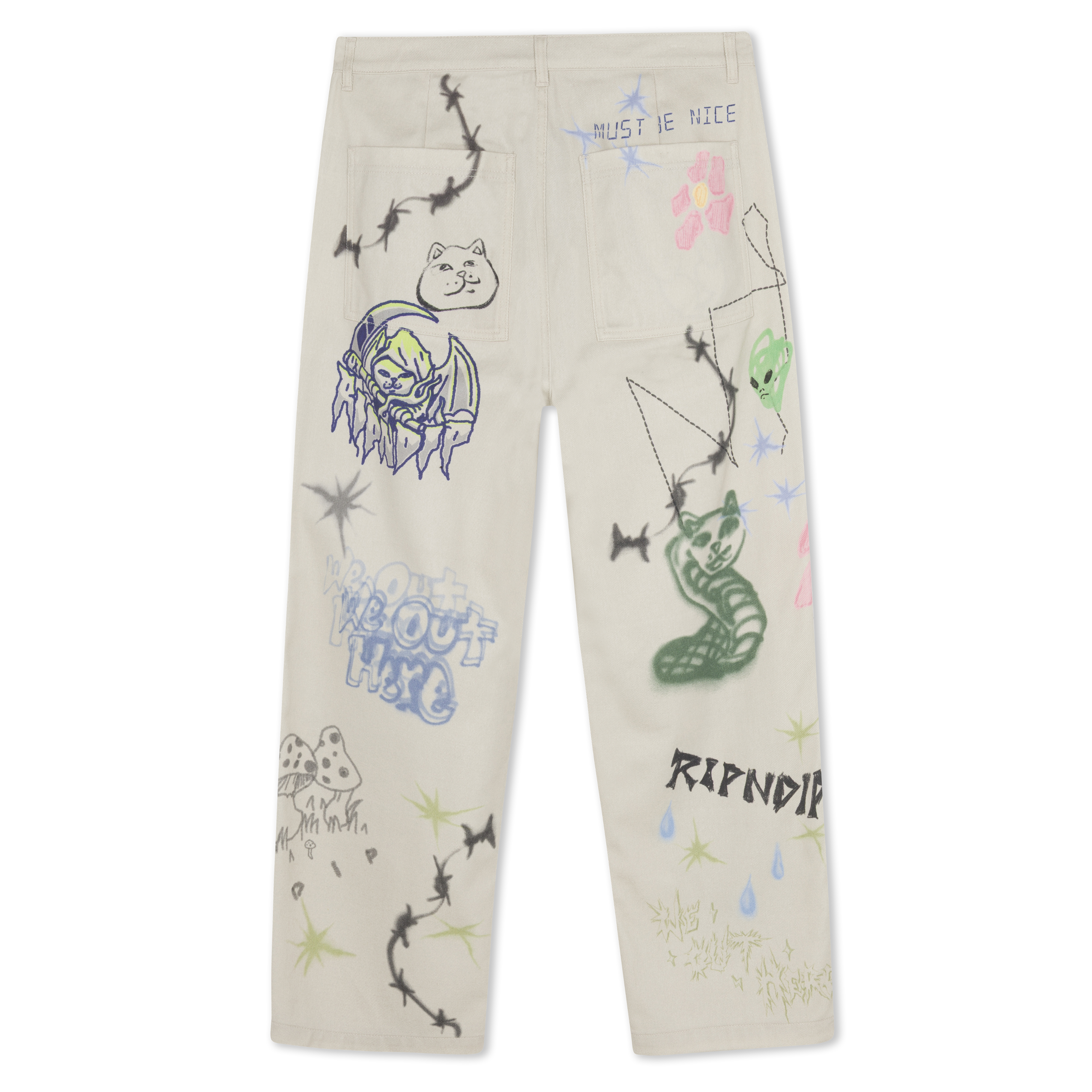 Goosebumps Wide Fit Pants (Bone)