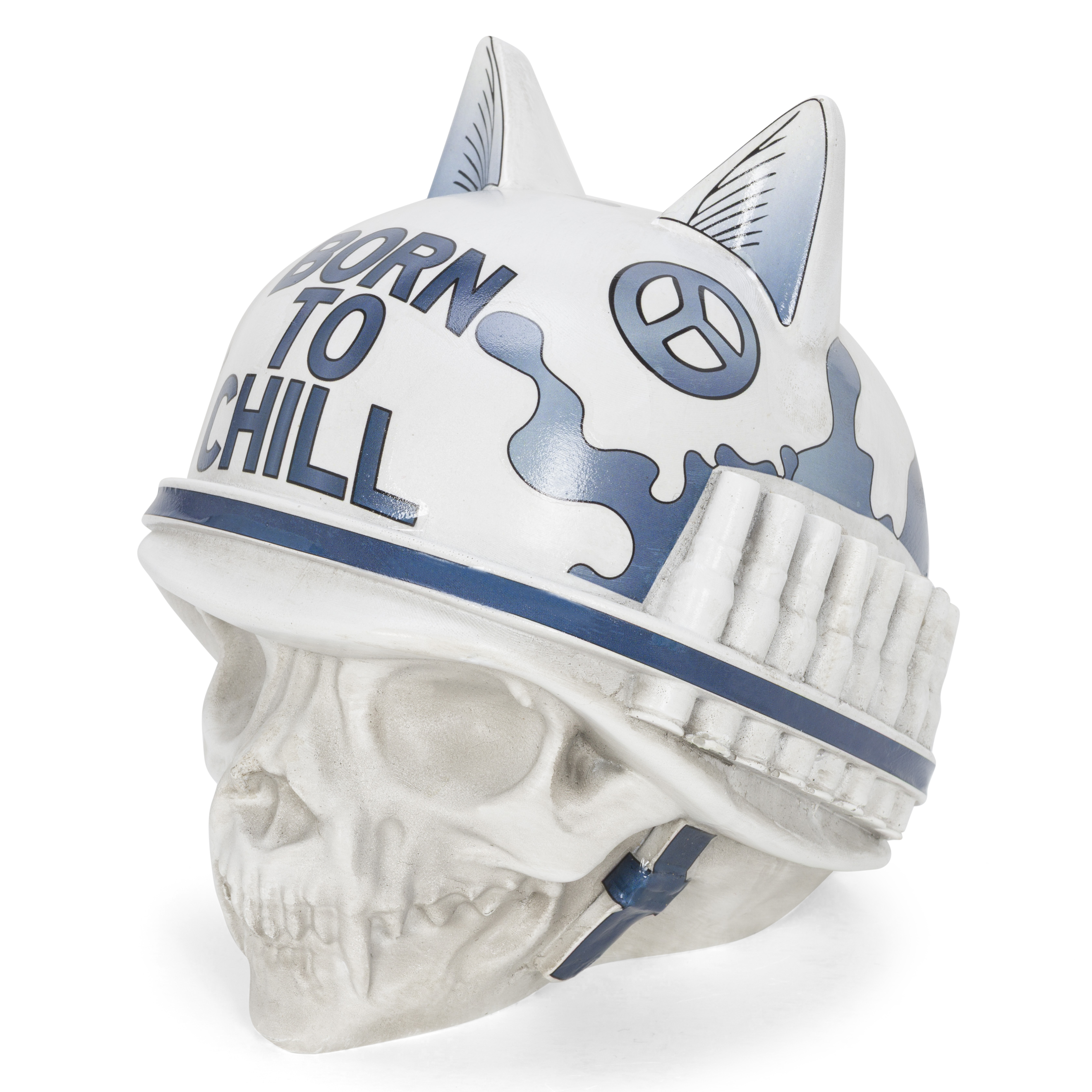 Born To Chill Ceramic Incense Holder (Indigo)