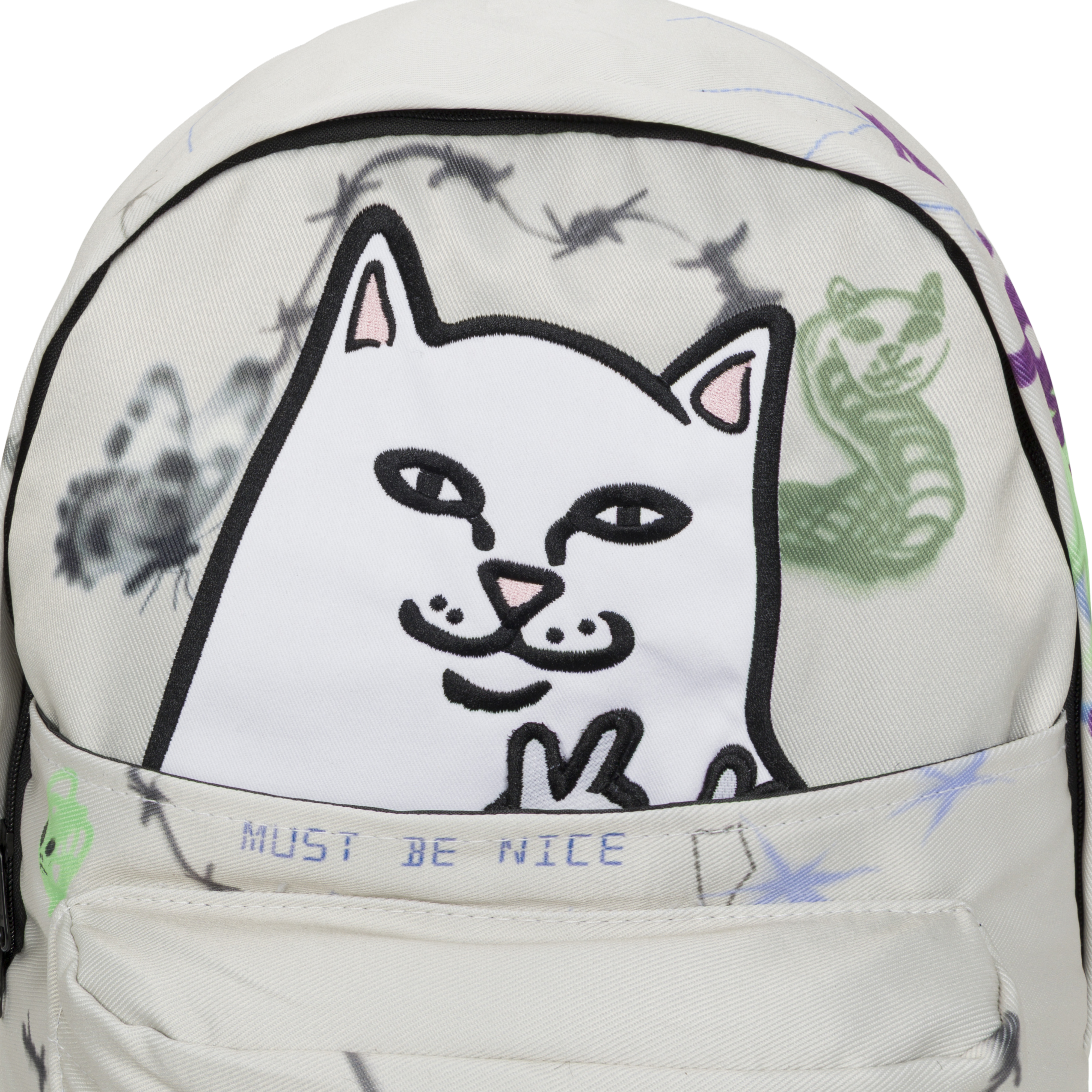 Goosebumps Velcro Backpack (Bone)